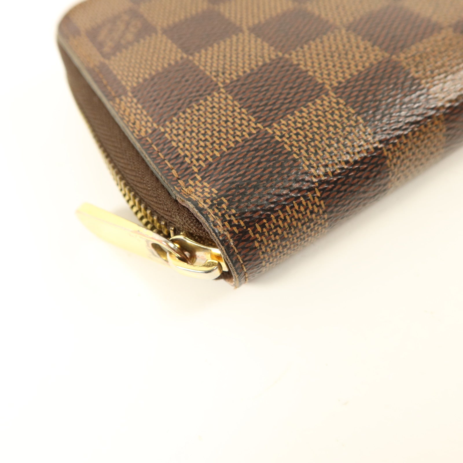 LOUIS VUITTON Damier Zipper Long Wallet金扣長錢包