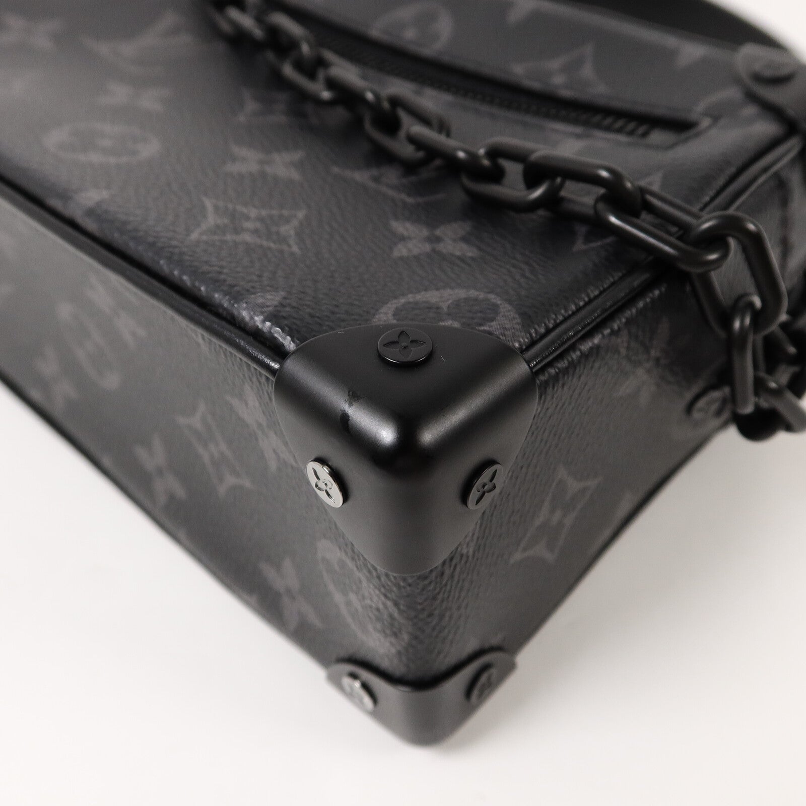 LOUIS VUITTON Monogram Eclipse Mini Soft Trunk肩背袋
