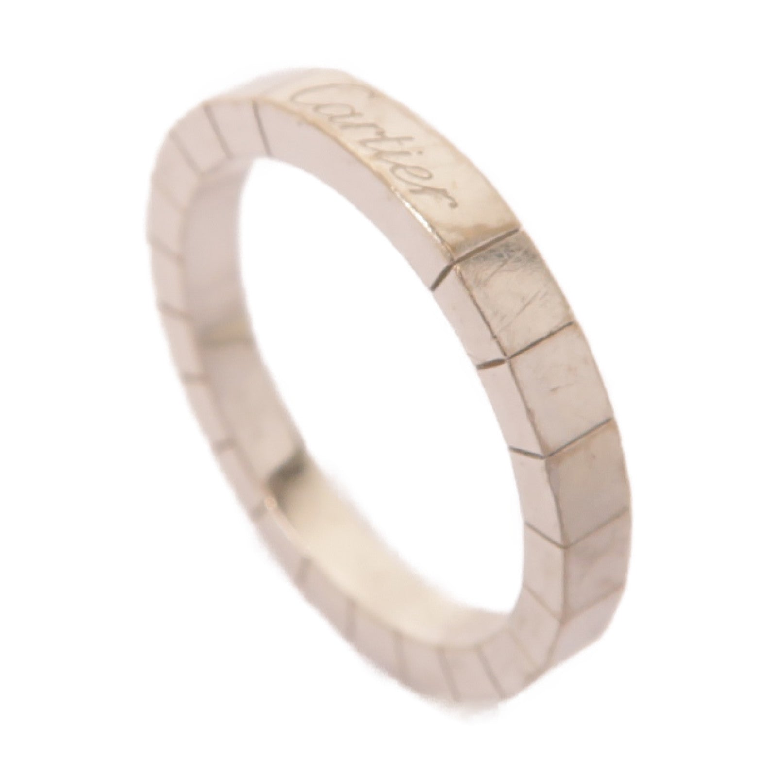CARTIER 18K白金Laniere Ring戒指Cartier#58/US#8.5