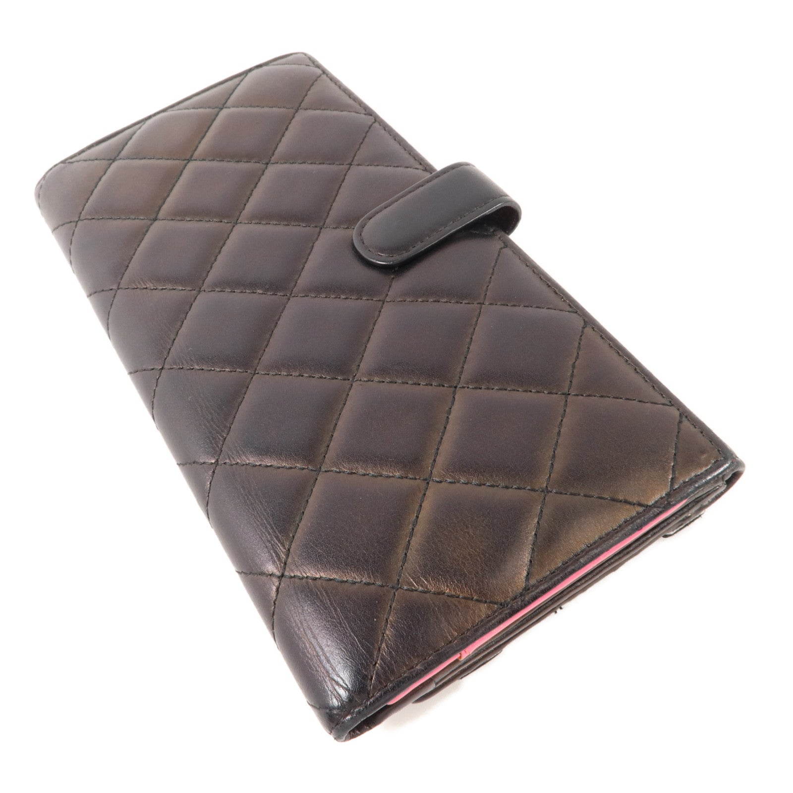 CHANEL 牛皮皮革Cambon Long Wallet長錢包