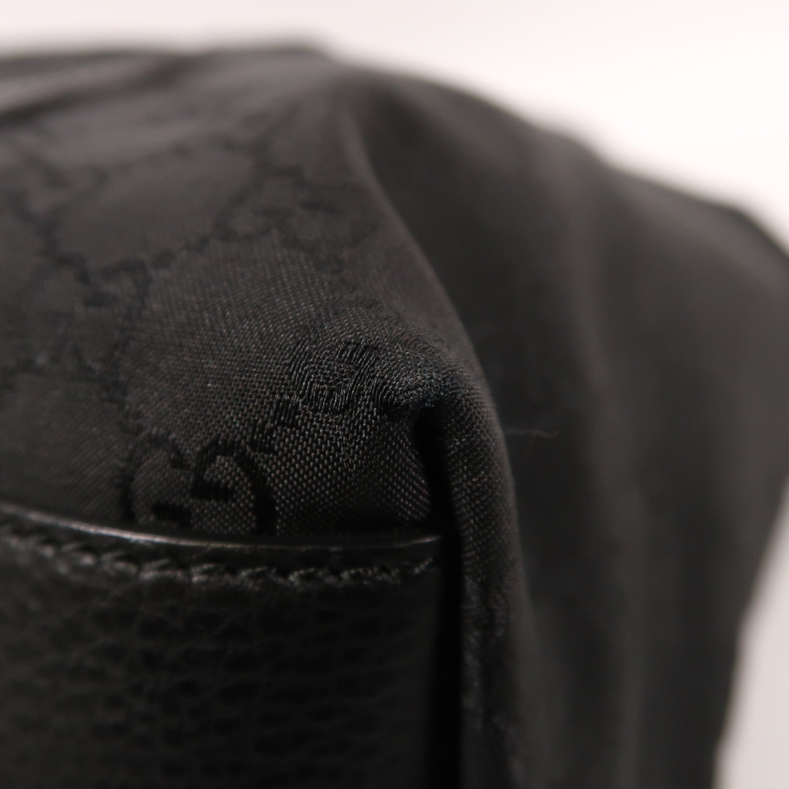 GUCCI 帆布2 Way Shoulder銀扣手挽肩背兩用袋