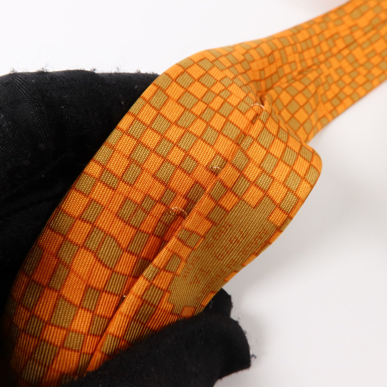 HERMES 絲質Geometric Squares Necktie領帶