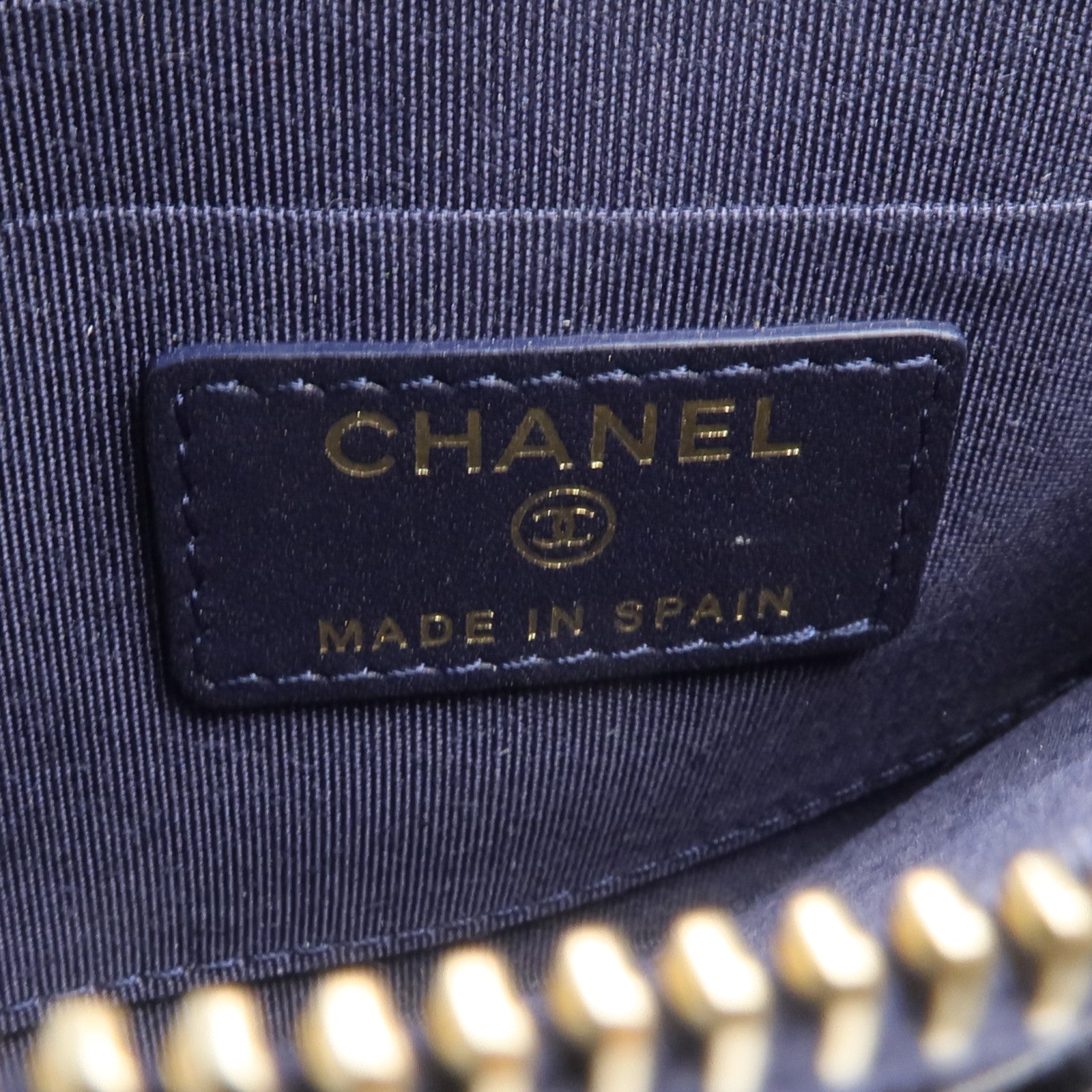 CHANEL 羊皮皮革Boy Zipper Long Wallet長錢包