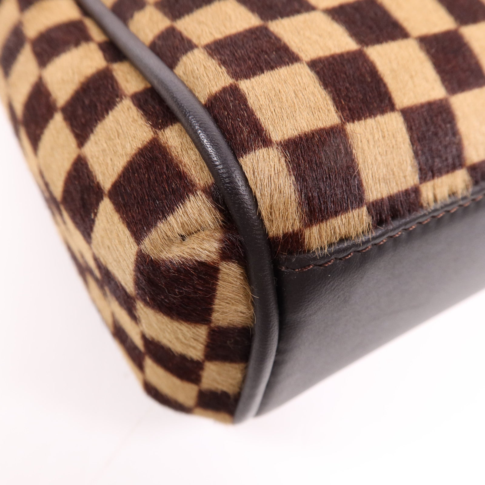 LOUIS VUITTON Damier Sauvage Lionne金扣手挽袋