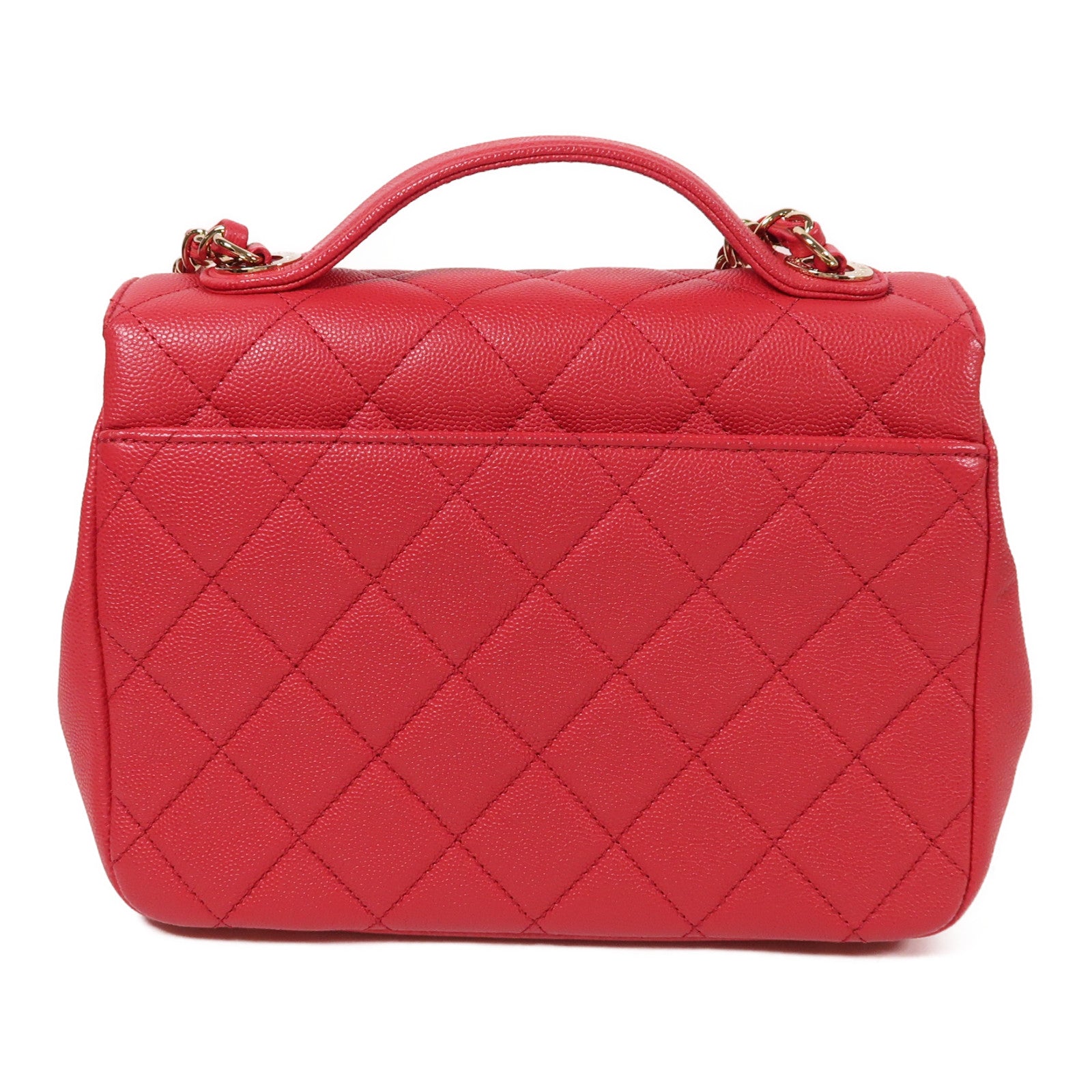 CHANEL 牛皮皮革Business Affinity金扣手挽肩背兩用袋