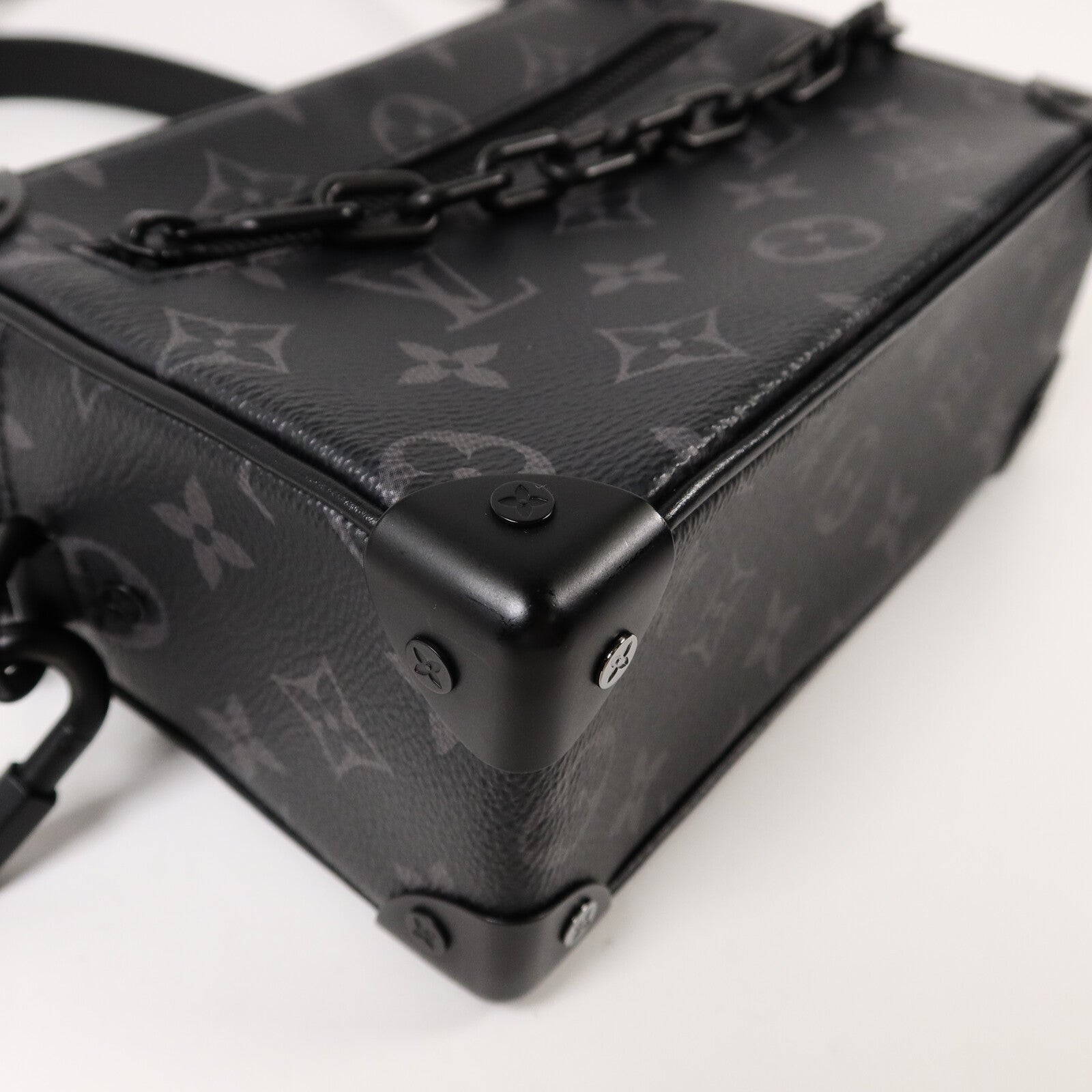 LOUIS VUITTON Monogram Eclipse Mini Soft Trunk肩背袋