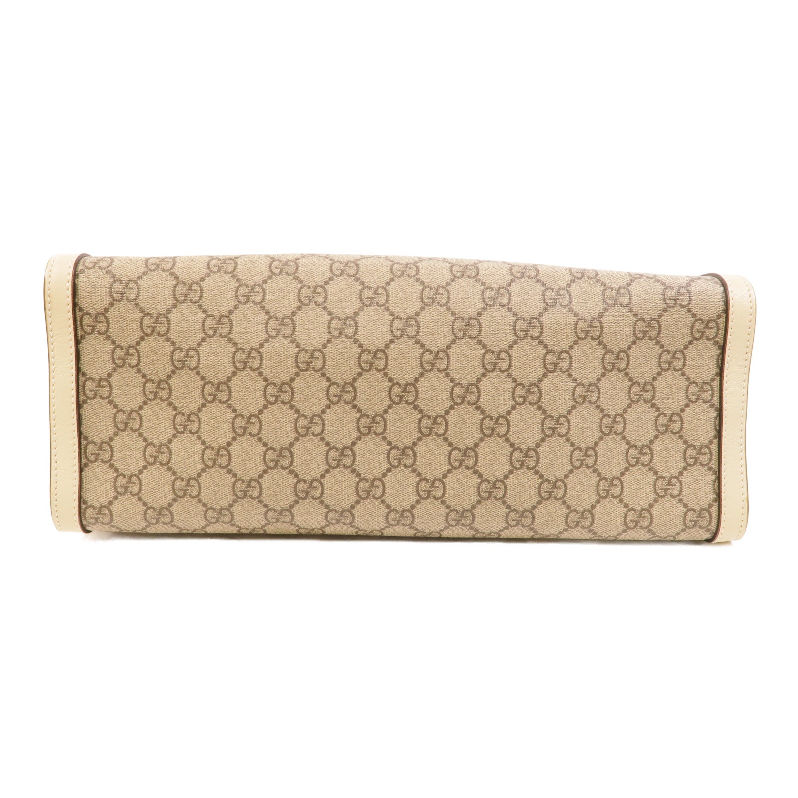 GUCCI 塗層帆布Padlock GG金扣肩背袋