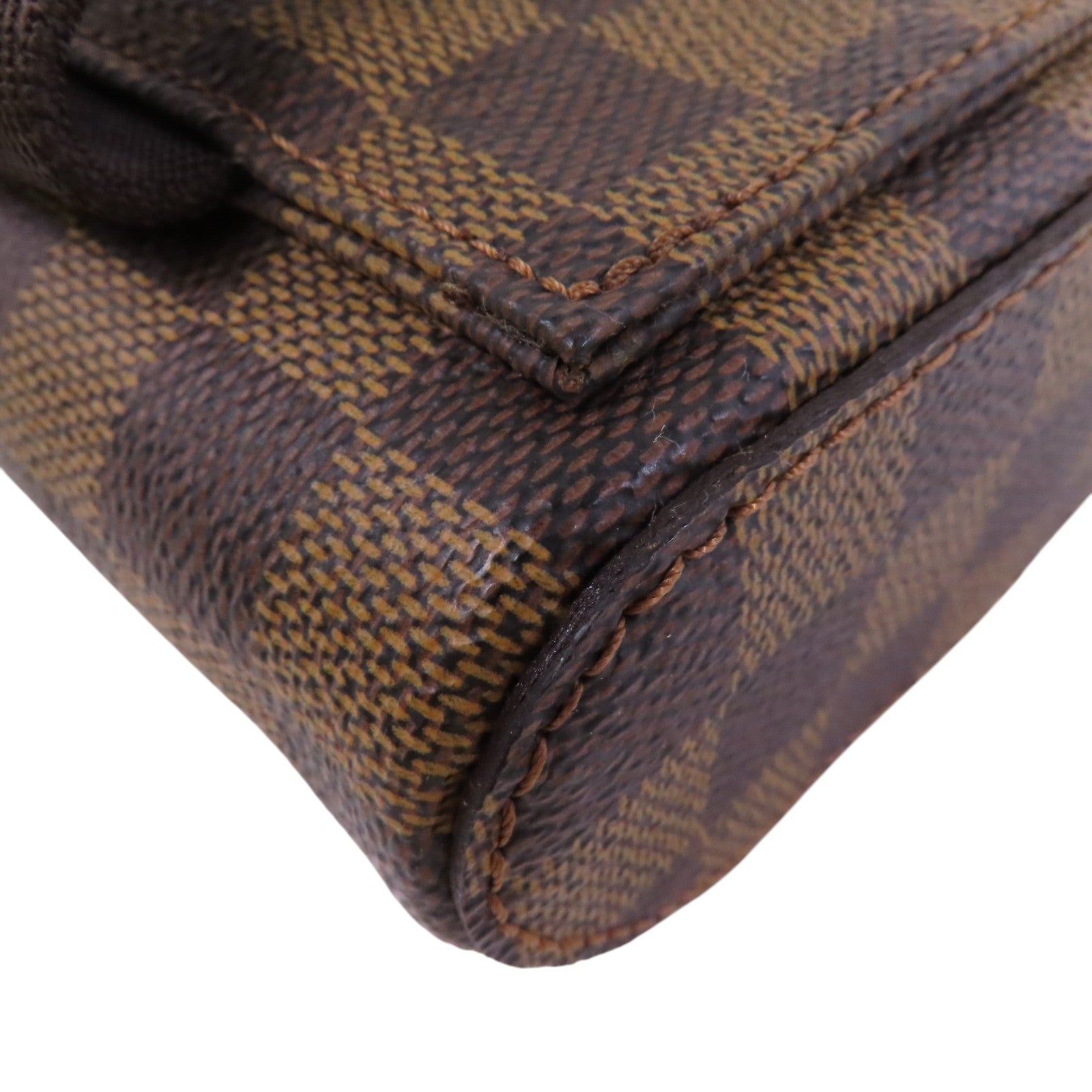 LOUIS VUITTON Damier Ebene Geronimo金扣腰包肩背兩用袋