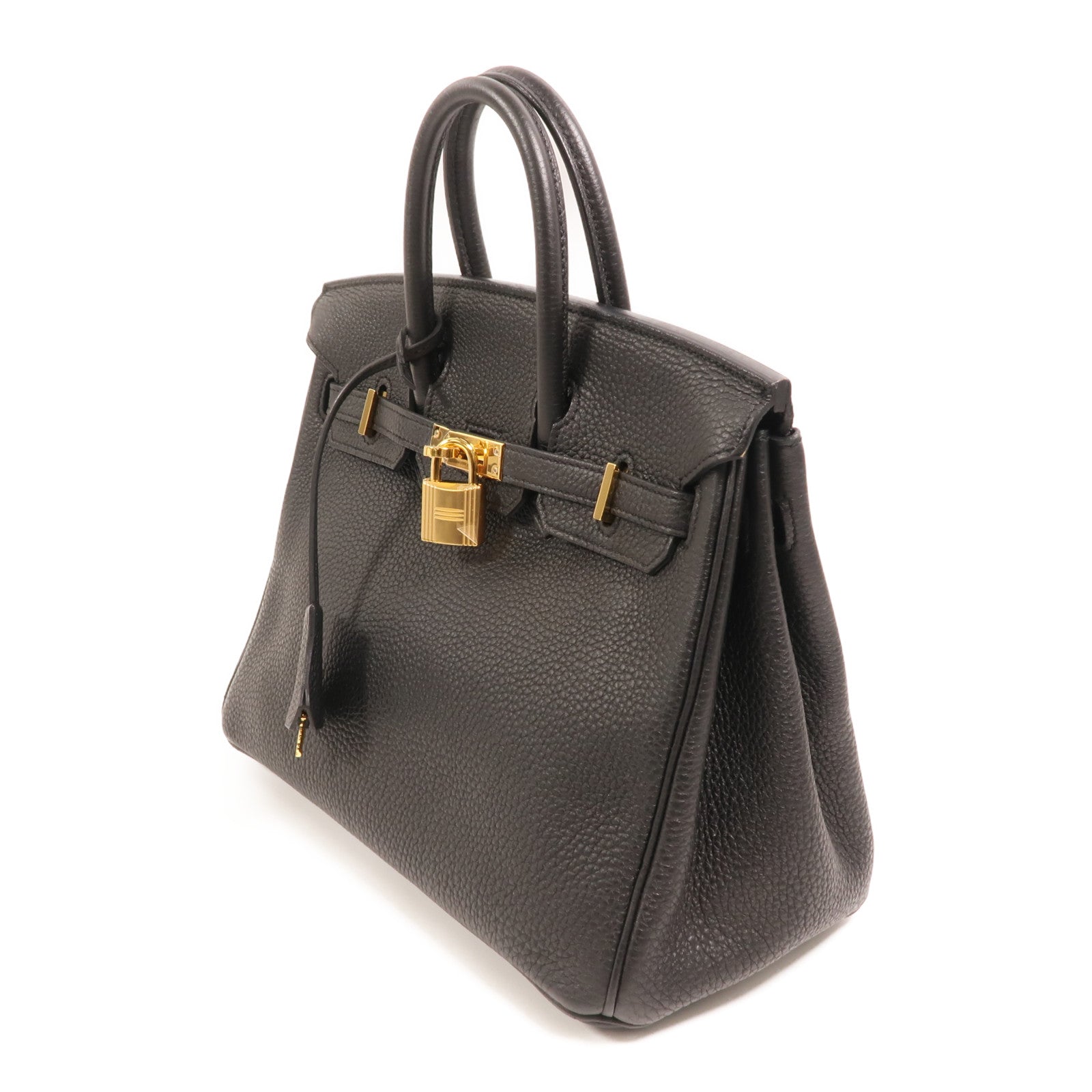 HERMES Togo皮革Birkin 25金扣手挽袋Noir