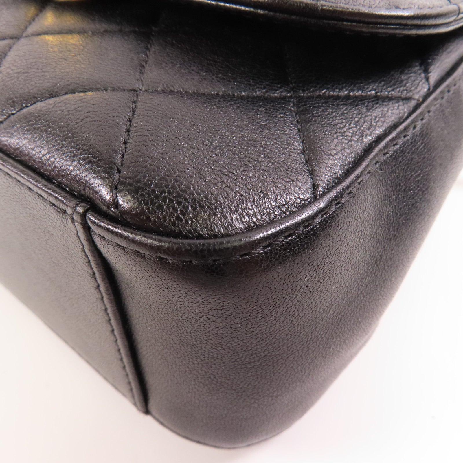 CHANEL 牛皮皮革Shoulder Bag金扣手挽肩背兩用袋