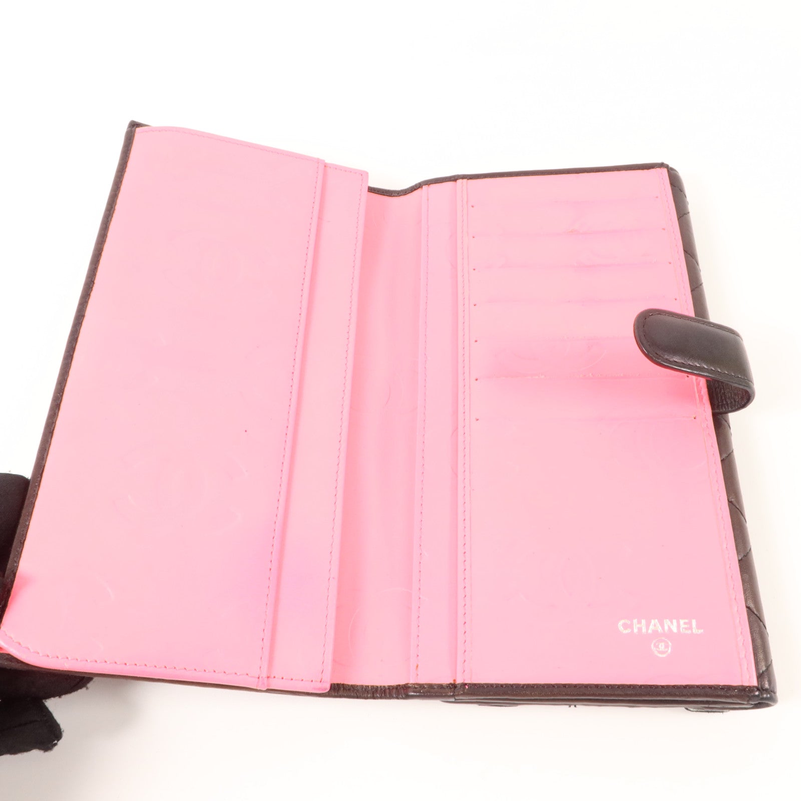 CHANEL 牛皮皮革Cambon Long Wallet長錢包