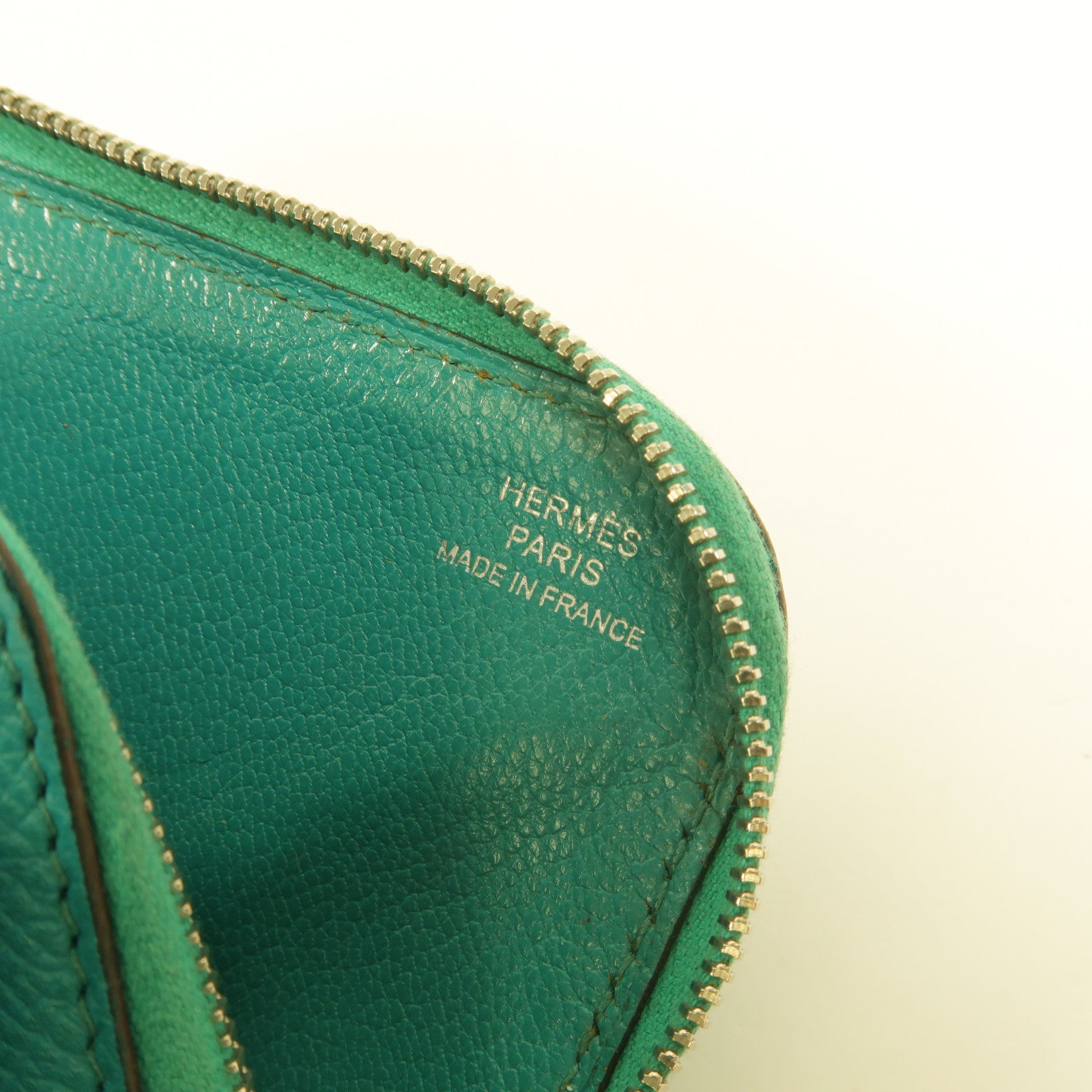 HERMES Epsom皮革Remix Duo Chimeres Wallet長錢包Bleu Paon