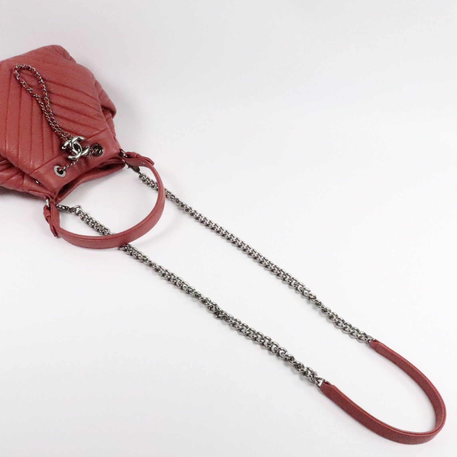 CHANEL 鹿皮皮革Bucket Bag手挽肩背兩用袋