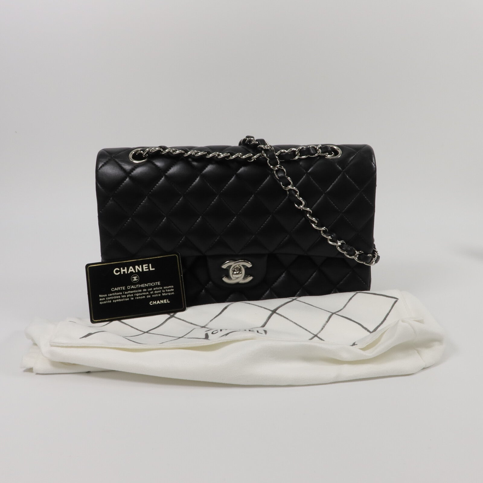 CHANEL 羊皮皮革Classic 25鏈帶肩背袋
