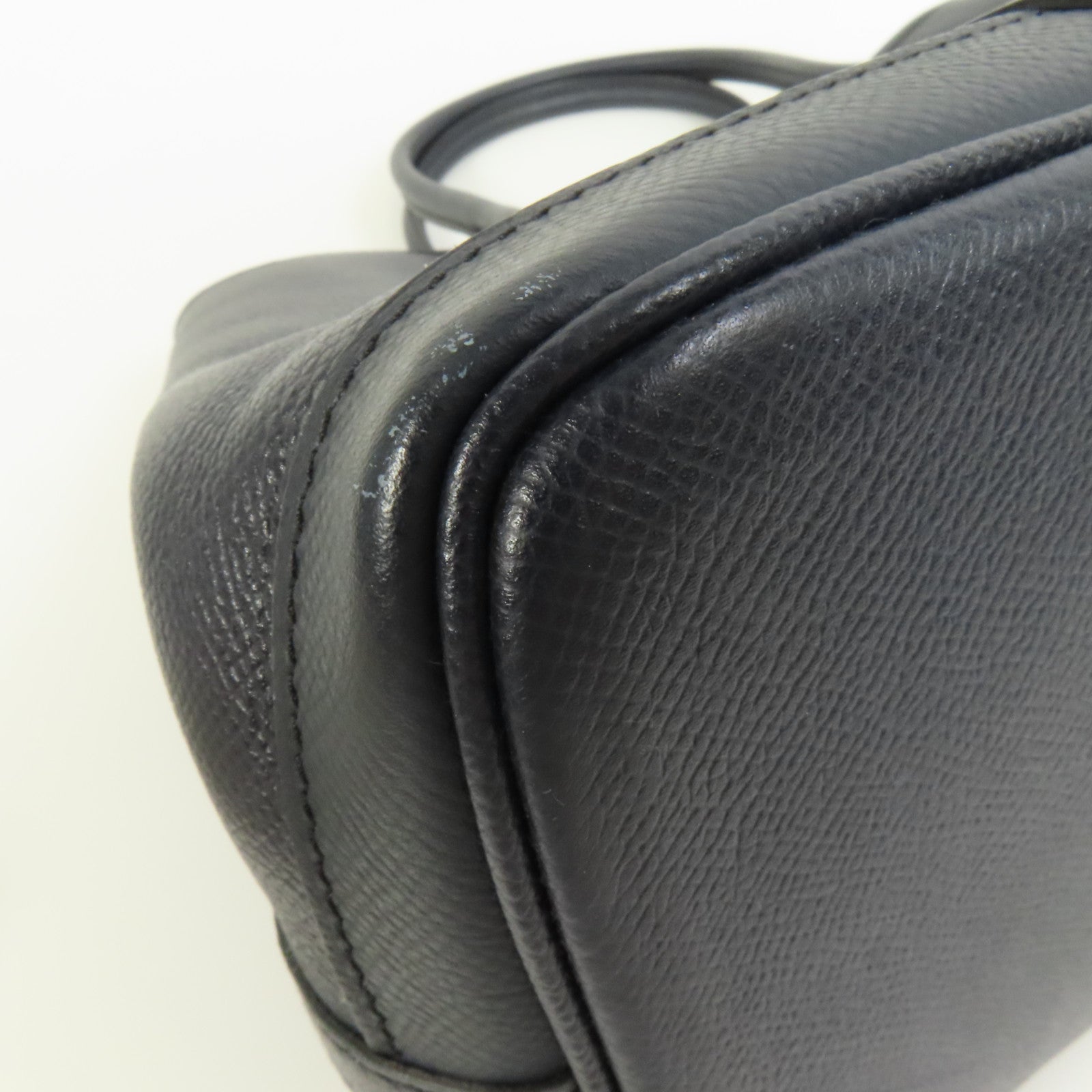 HERMES Epsom皮革Garden Party TPM銀扣手挽袋Bleu Indigo