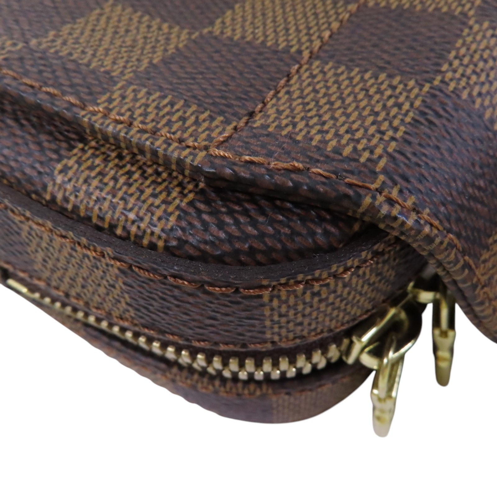 LOUIS VUITTON Damier Ebene Geronimo金扣腰包肩背兩用袋