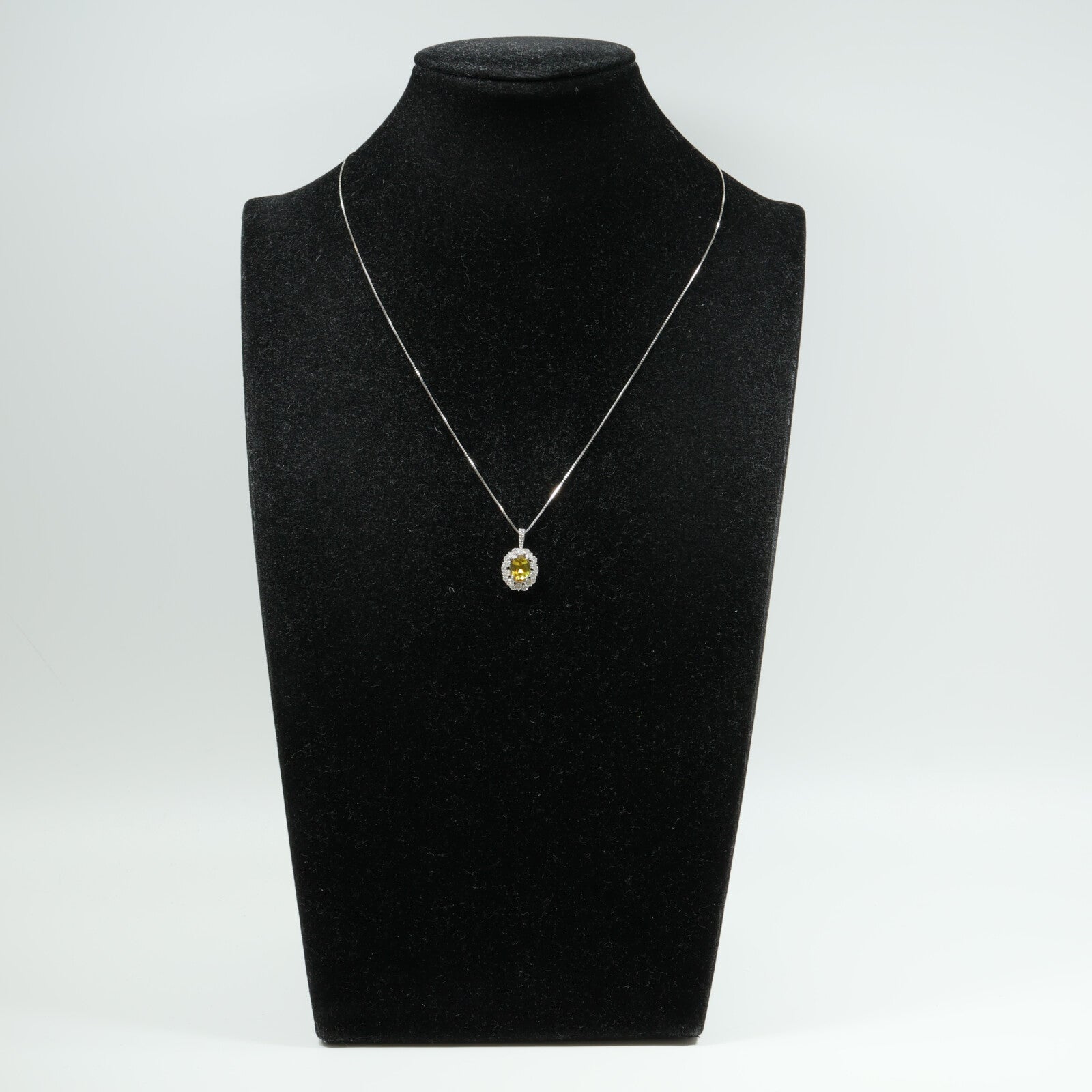 JEWELRY PT950/850鉑金Sphene Diamond Necklace榍石/鑽石項鍊