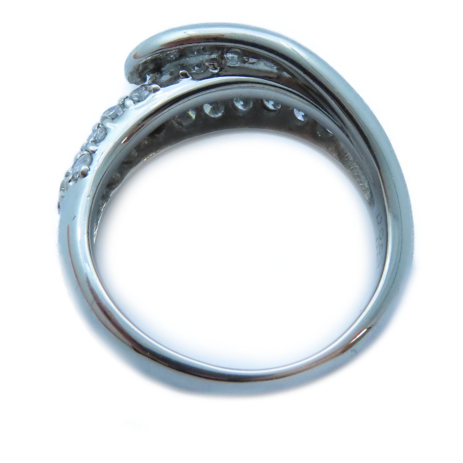 JEWELRY PT900白金Diamond Ring 0.53ct/0.60ct鑽石戒指US#6