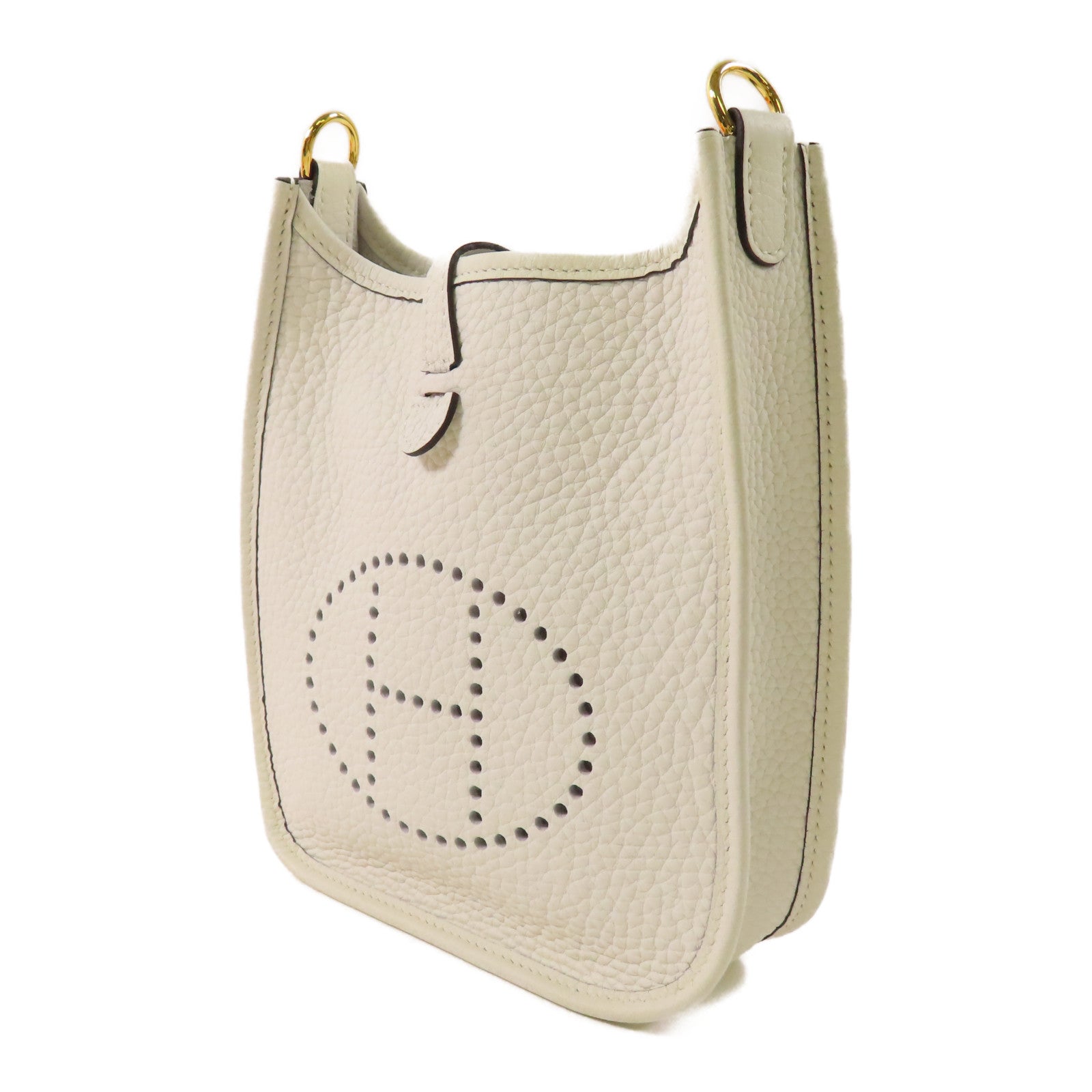 HERMES Clemence皮革Evelyne TPM金扣肩背袋