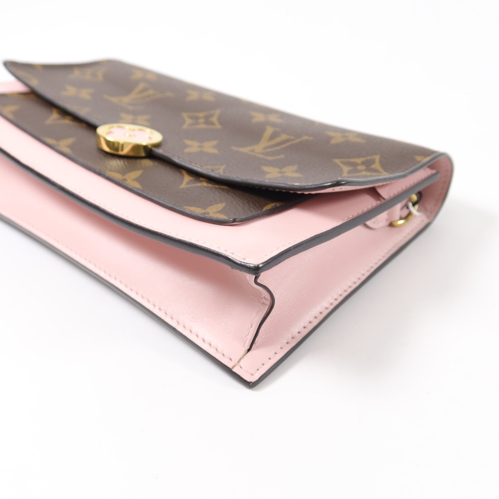 LOUIS VUITTON Monogram Flore Chain Wallet鏈帶肩背袋