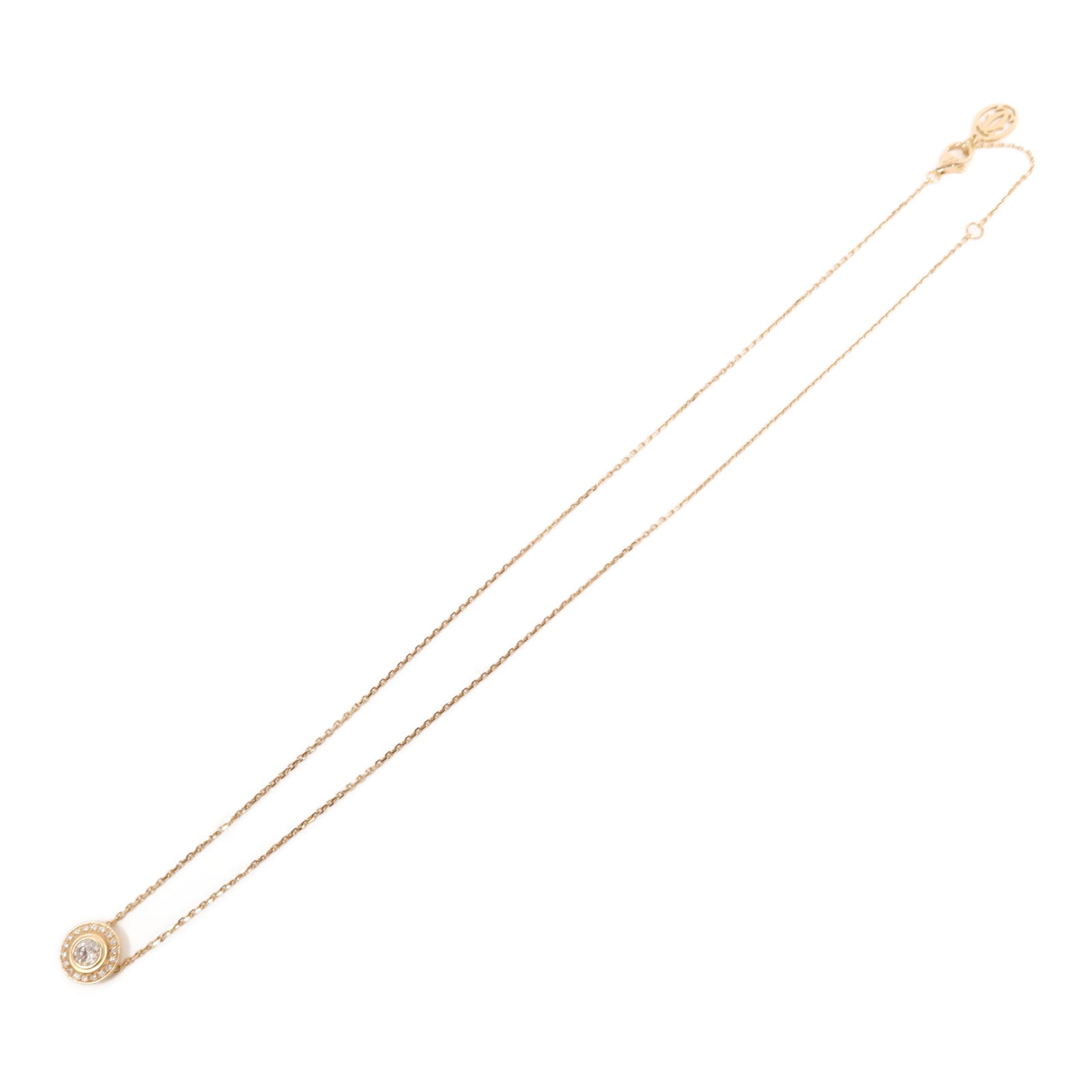 CARTIER 18K玫瑰金D Amour Diamond Necklace鑽石項鍊