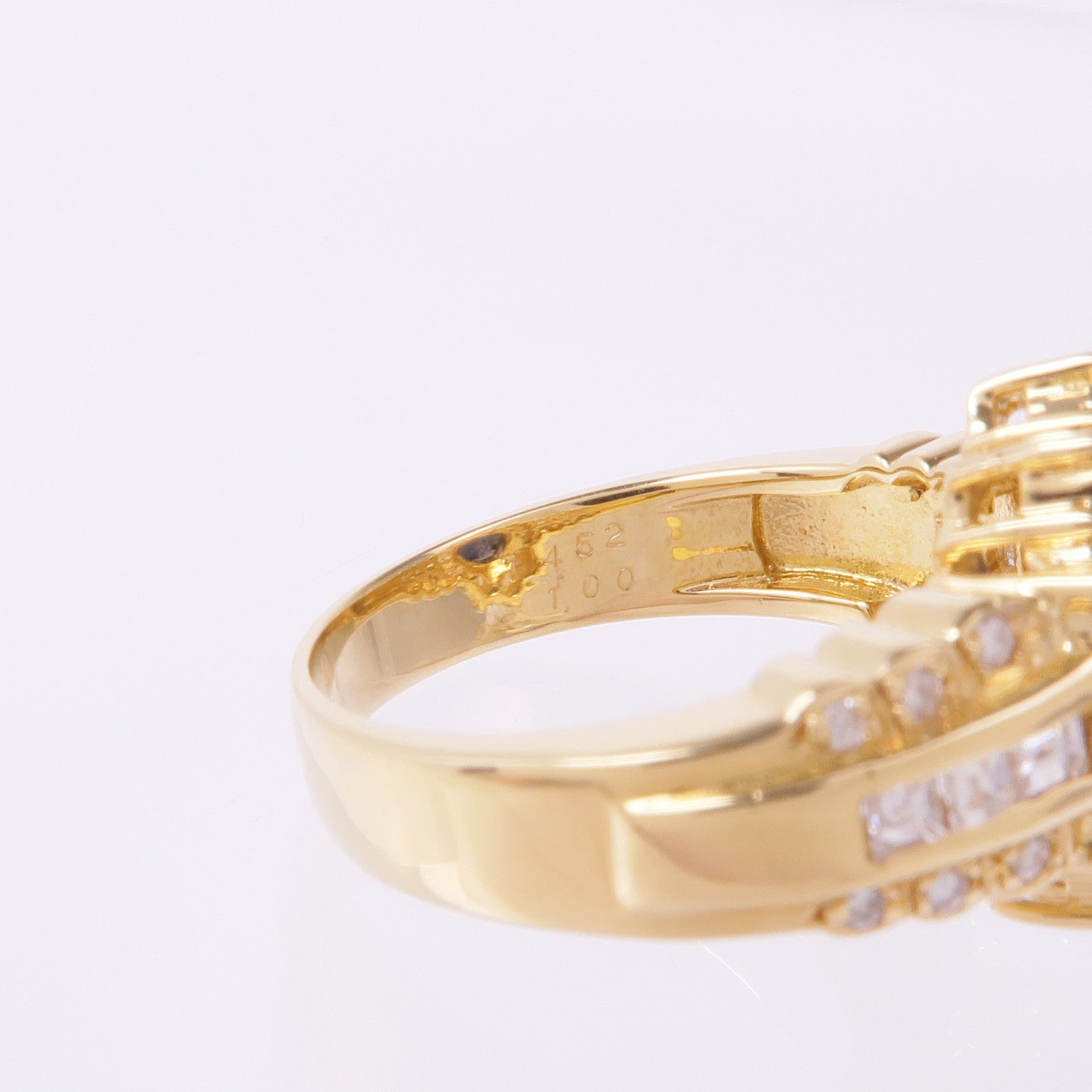 JEWELRY 18K黃金Sapphire Diamond Ring藍寶石/鑽石戒指US#6