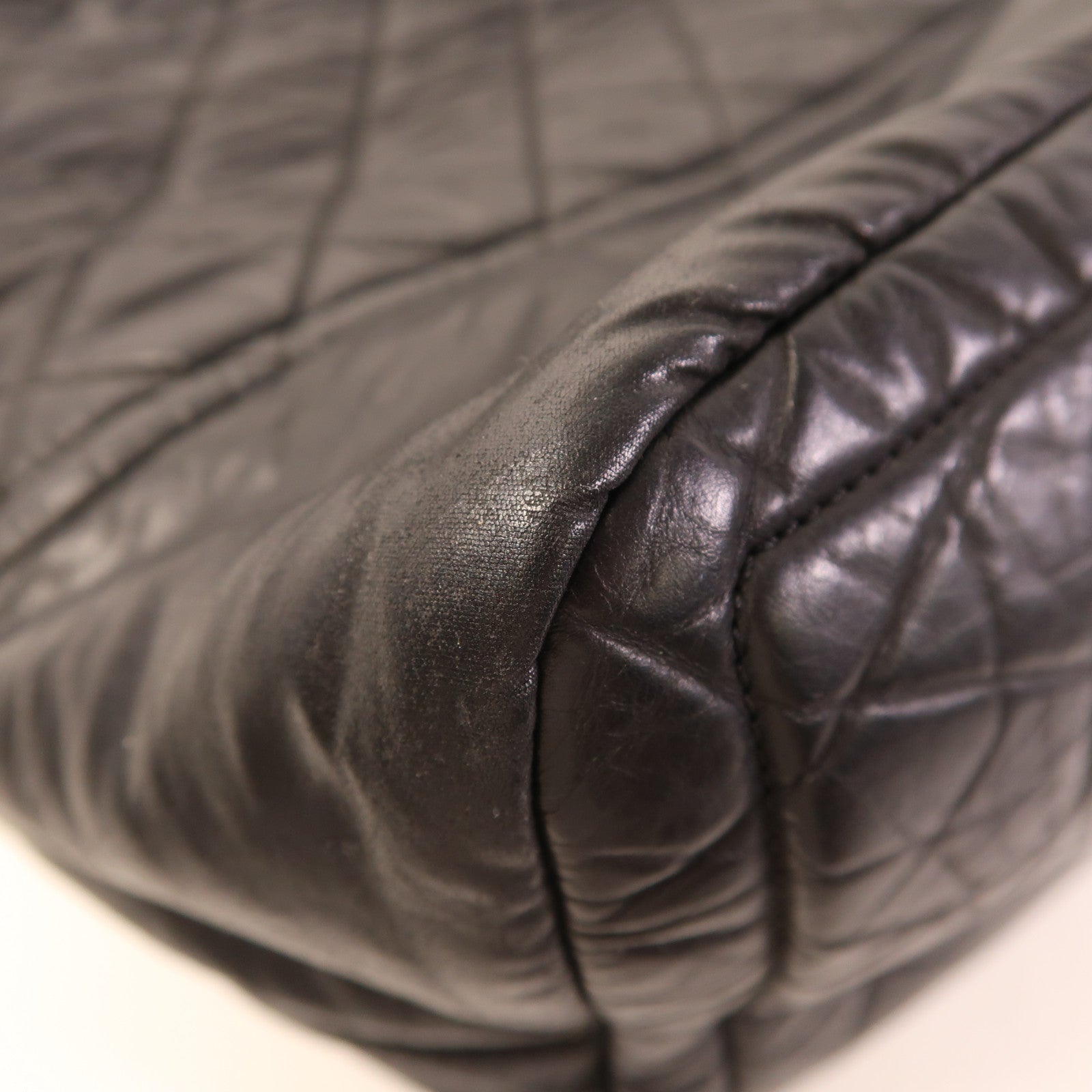 CHANEL 尼龍2 Way Bag銀扣手挽肩背兩用袋