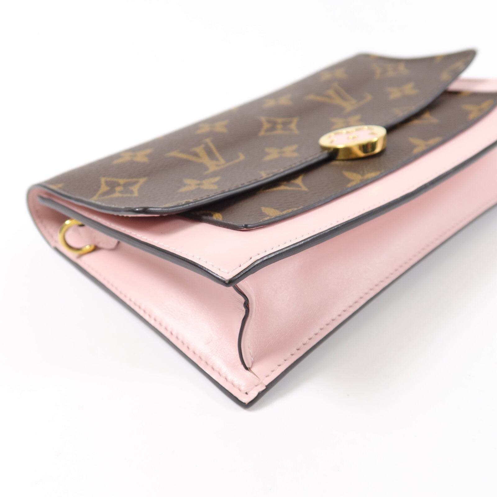 LOUIS VUITTON Monogram Flore Chain Wallet鏈帶肩背袋
