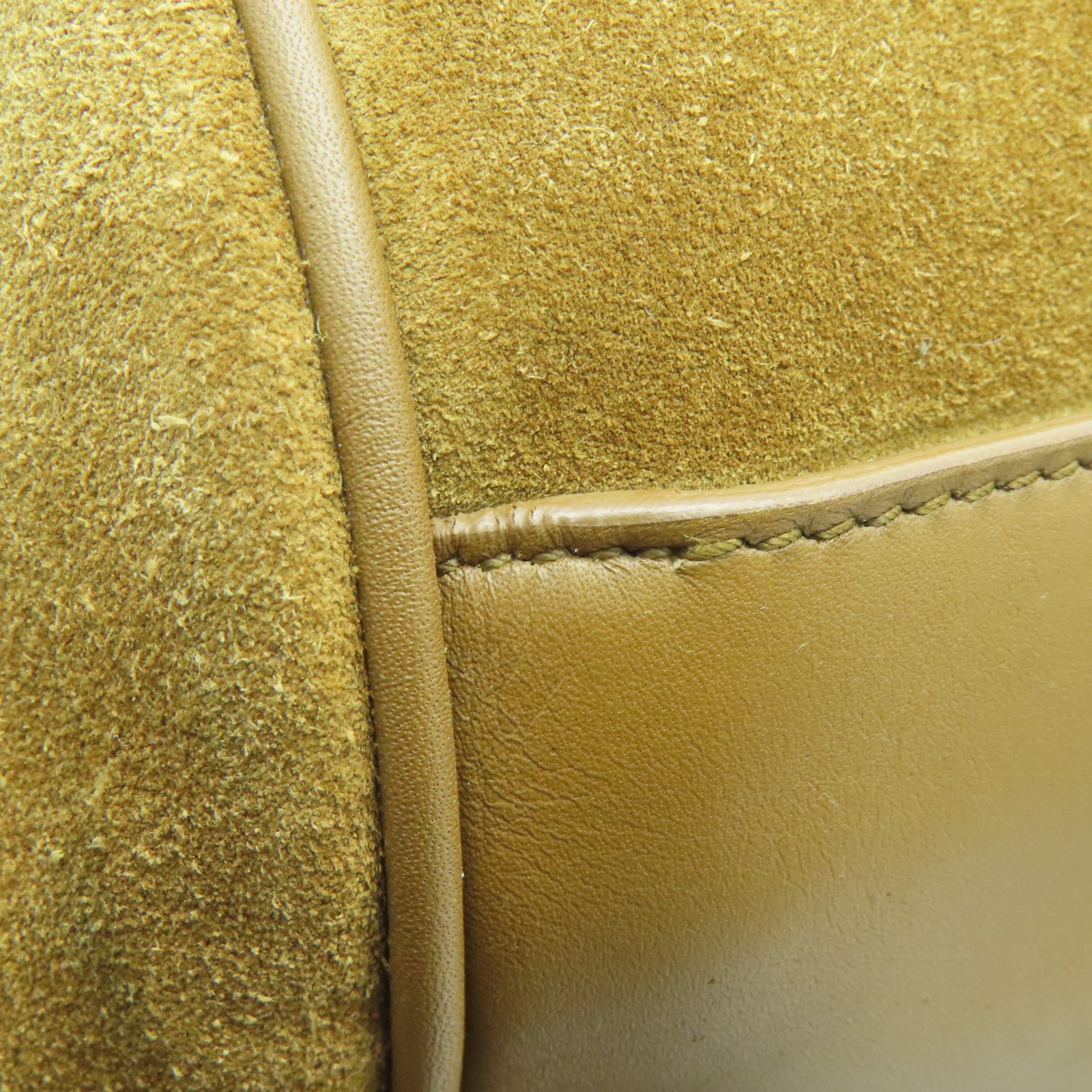 SAINT LAURENT 麂皮皮革2way Shoulder金扣手挽肩背两用袋啡色