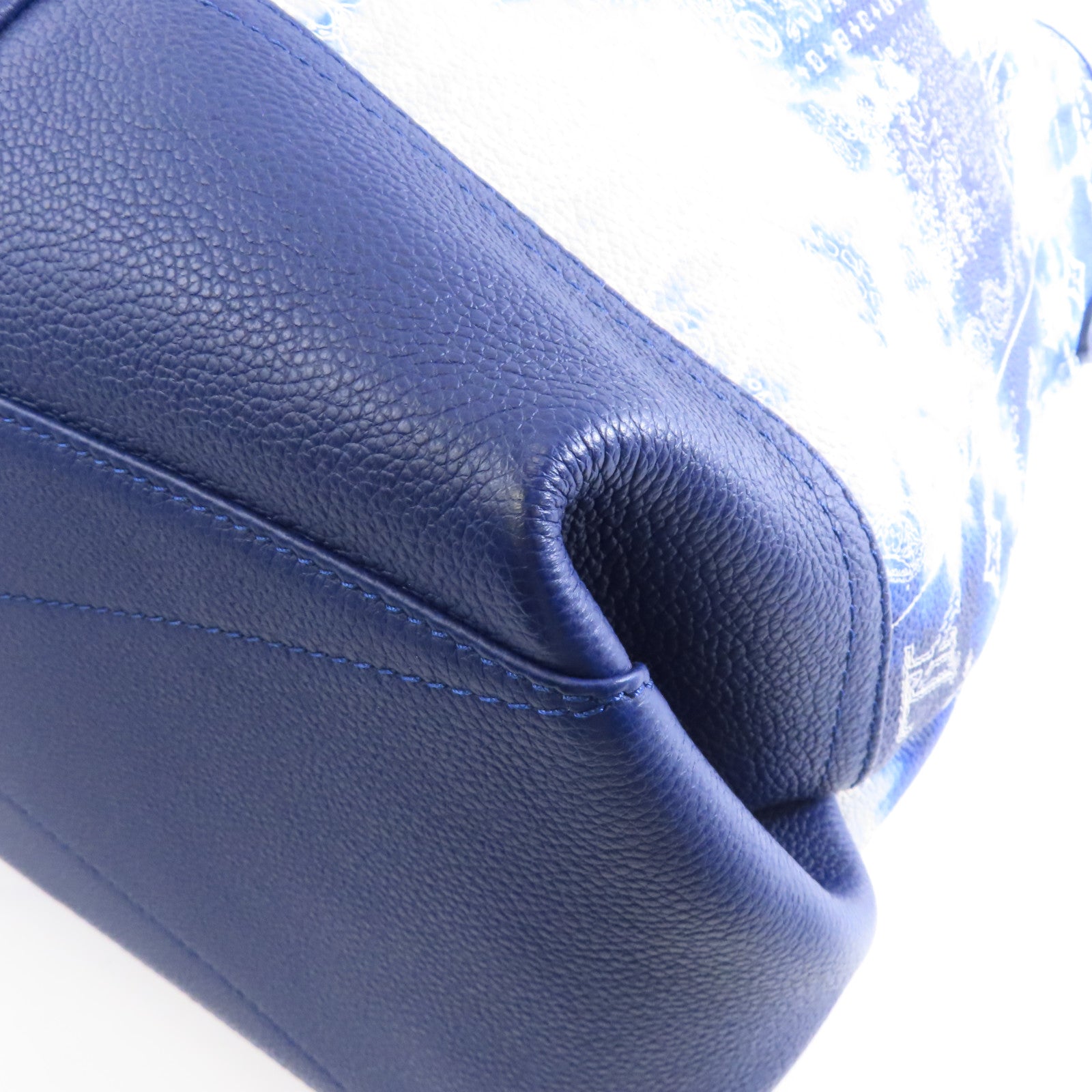 LOUIS VUITTON Monogram Bandana Tote Journey銀扣手挽袋藍色