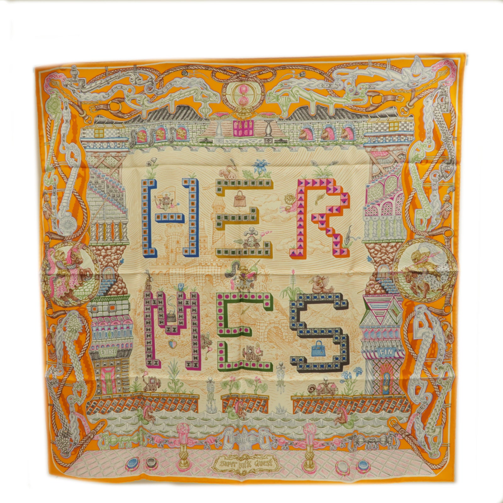 HERMES 絲質Scarf絲巾