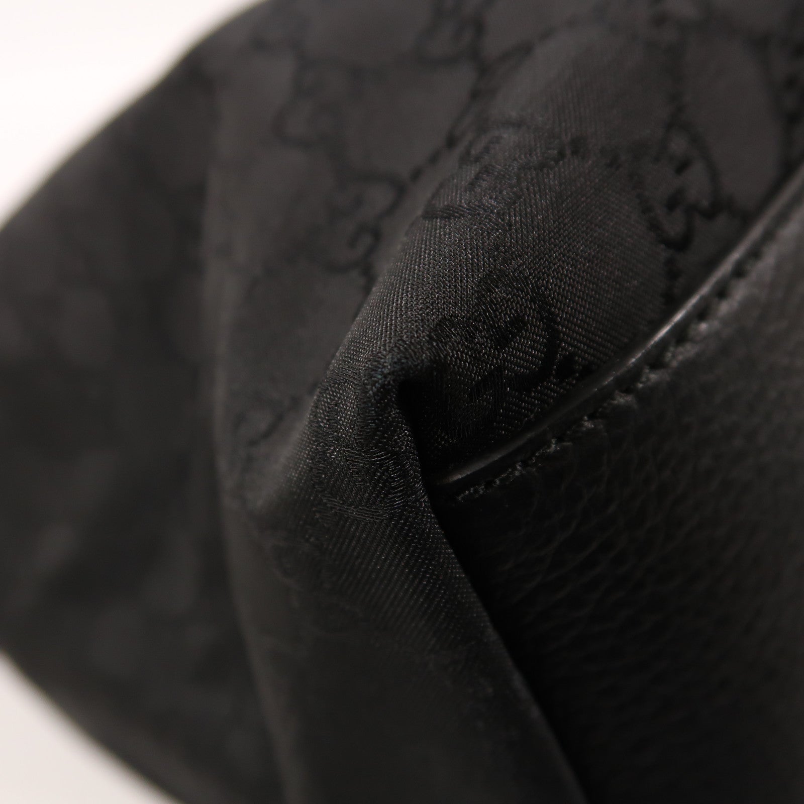 GUCCI 帆布2 Way Shoulder銀扣手挽肩背兩用袋