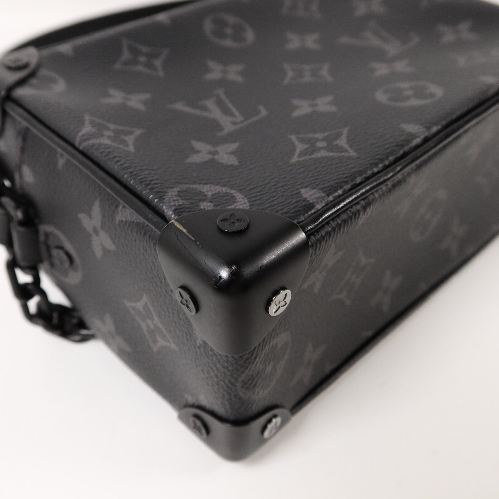 LOUIS VUITTON Monogram Eclipse Mini Soft Trunk肩背袋