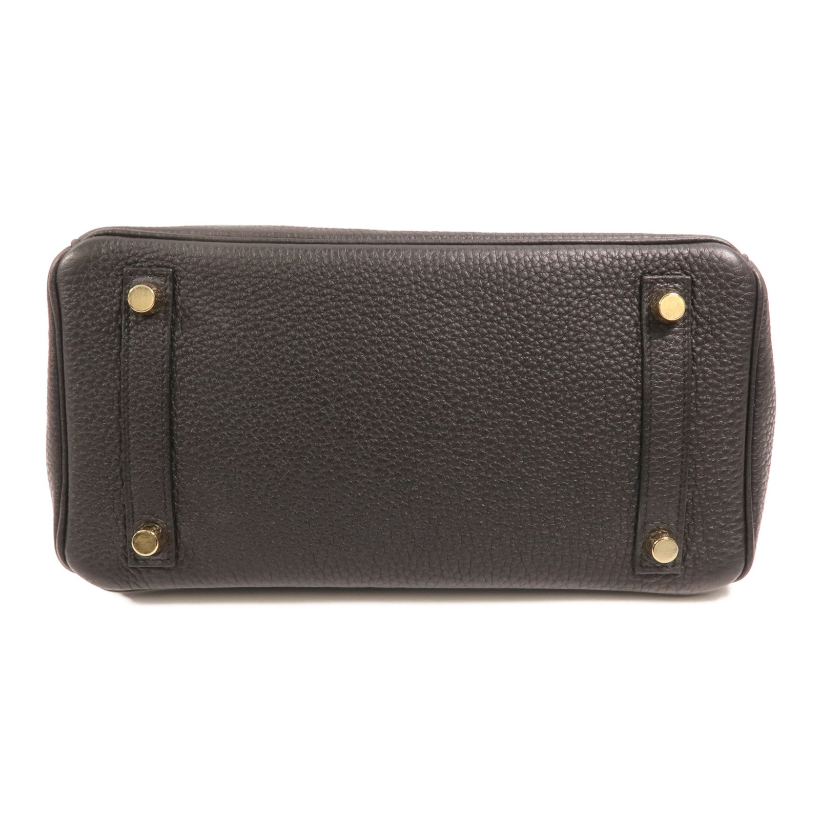 HERMES Togo皮革Birkin 25金扣手挽袋Noir