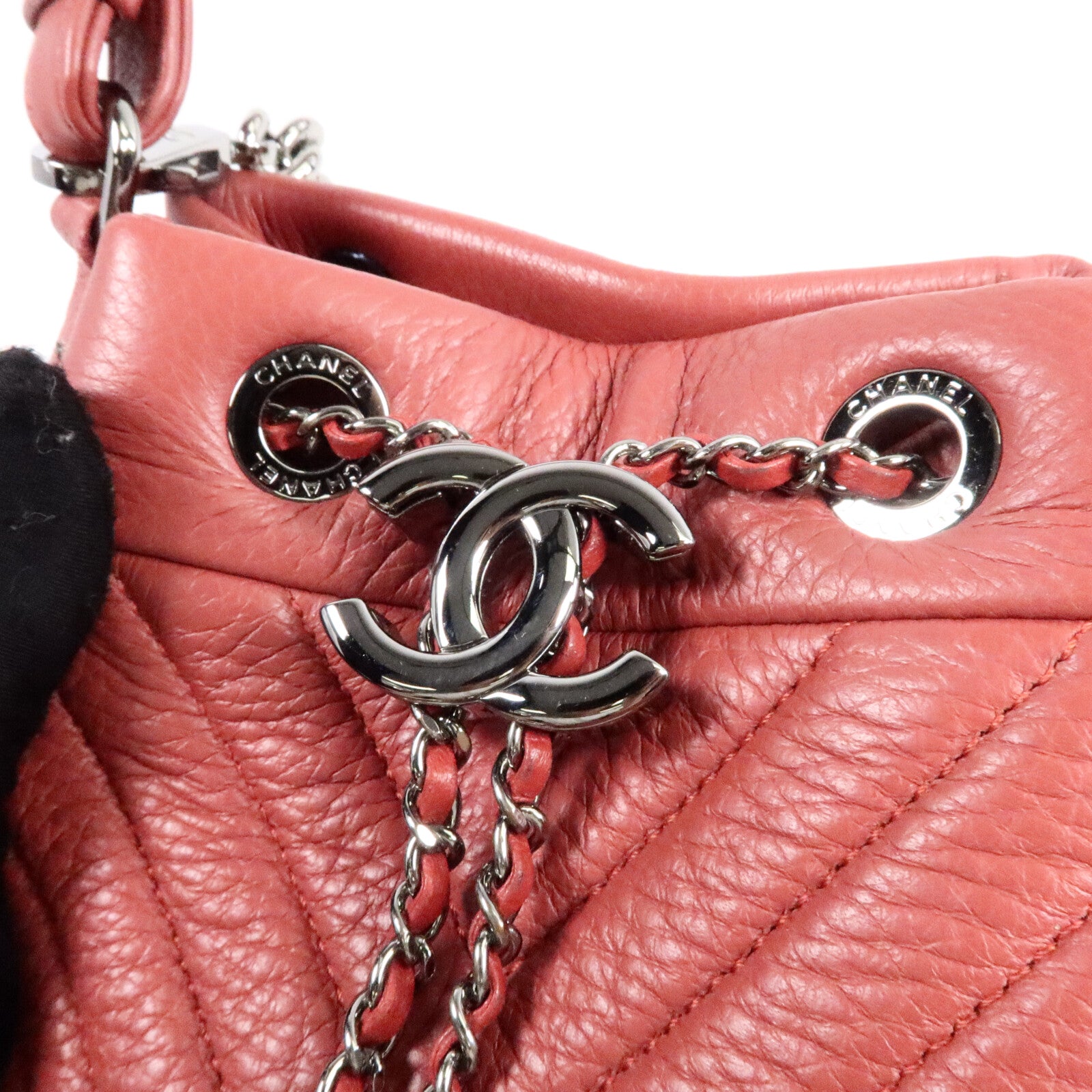 CHANEL 鹿皮皮革Bucket Bag手挽肩背兩用袋