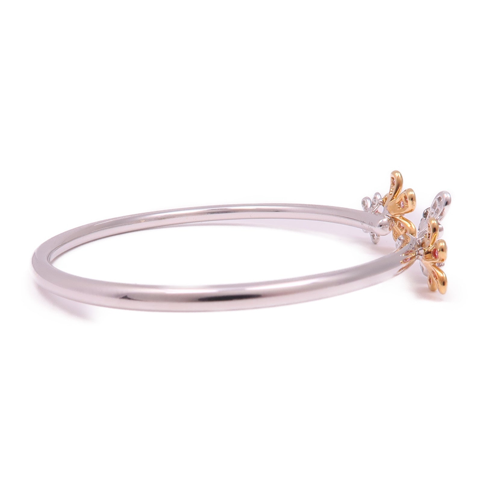 JEWELRY 18K白金/18K玫瑰金Diamond Bangle鑽石手鐲#15cm