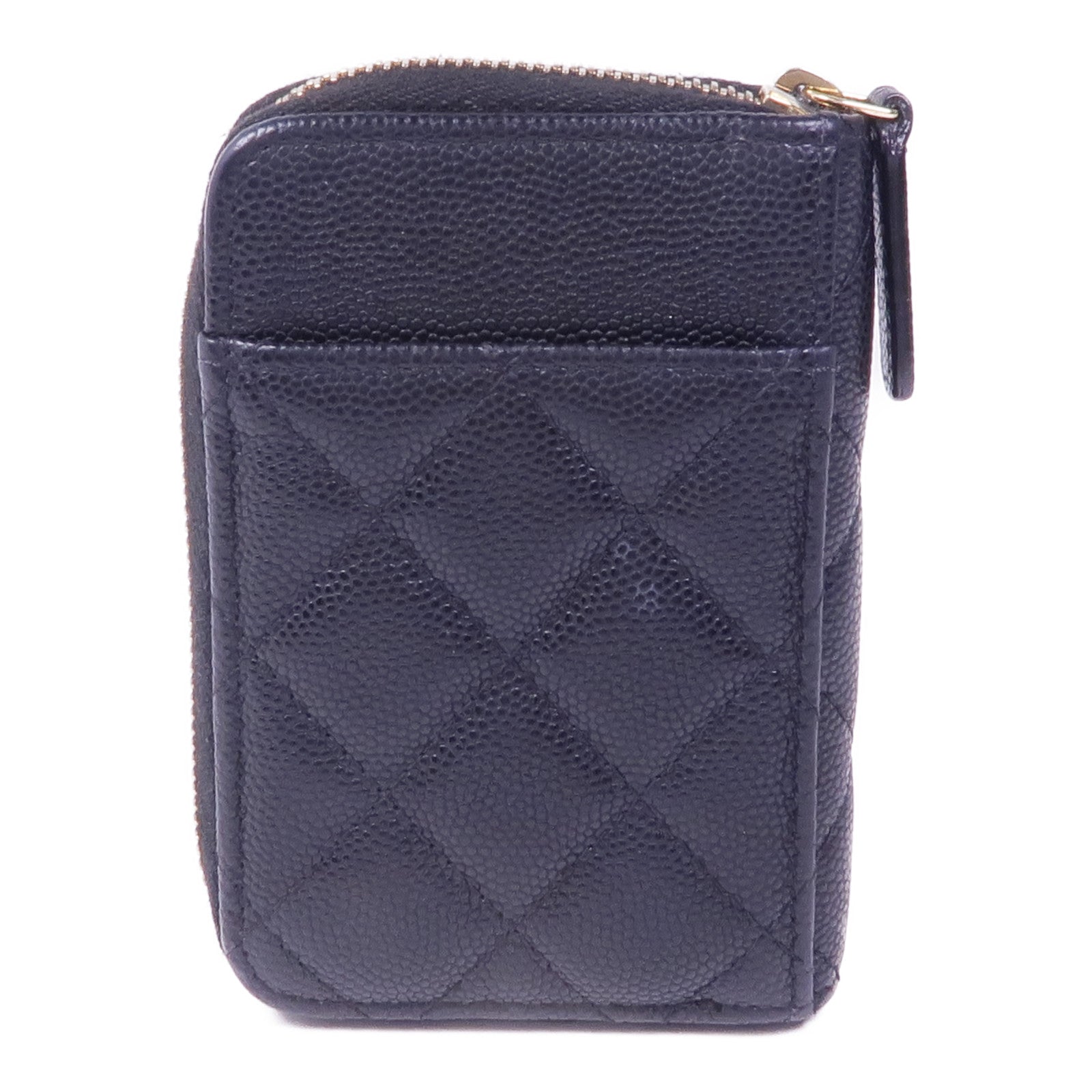 CHANEL 牛皮皮革Card/Coin Case金扣零錢包/卡片套