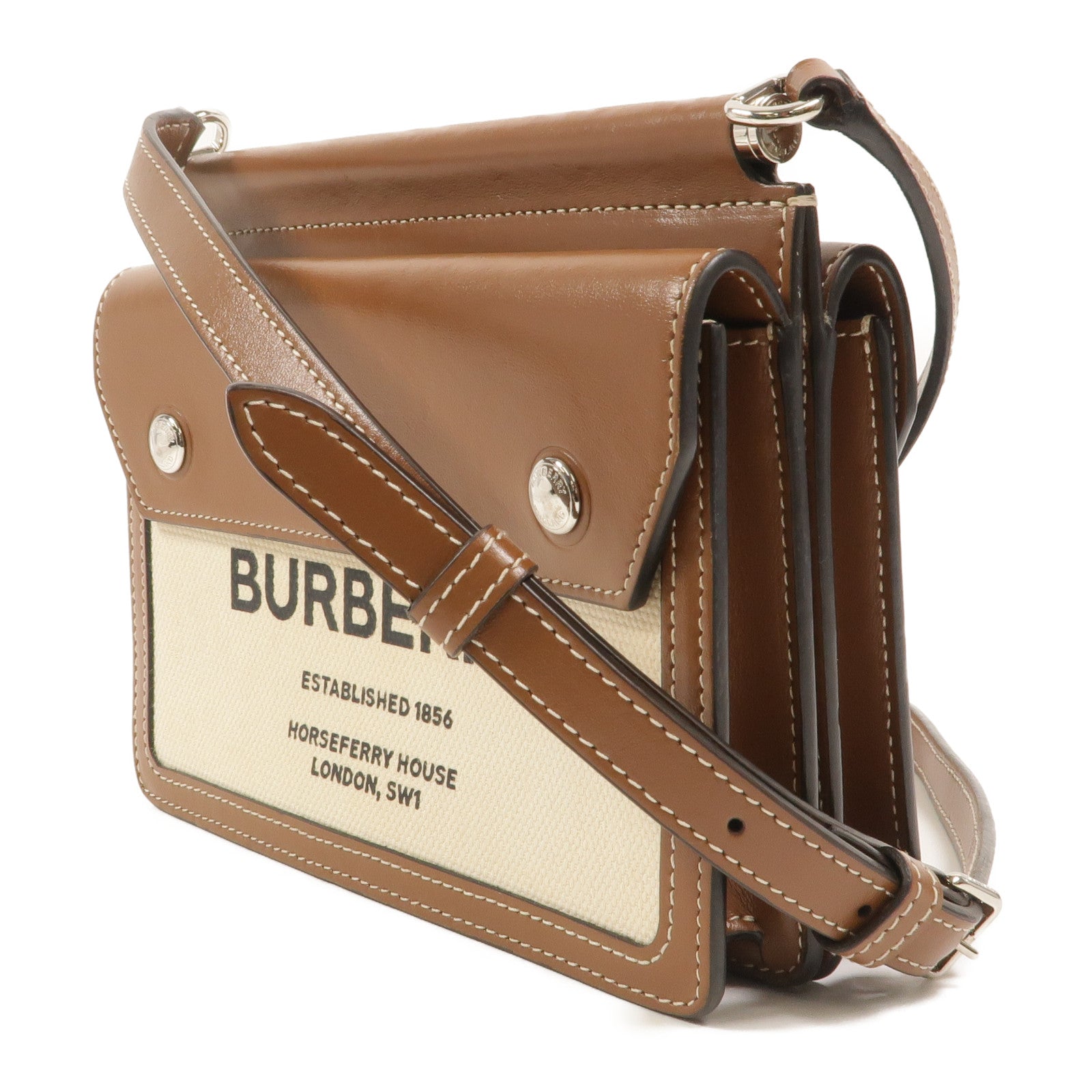 BURBERRY 帆布Shoulder Bag肩背袋