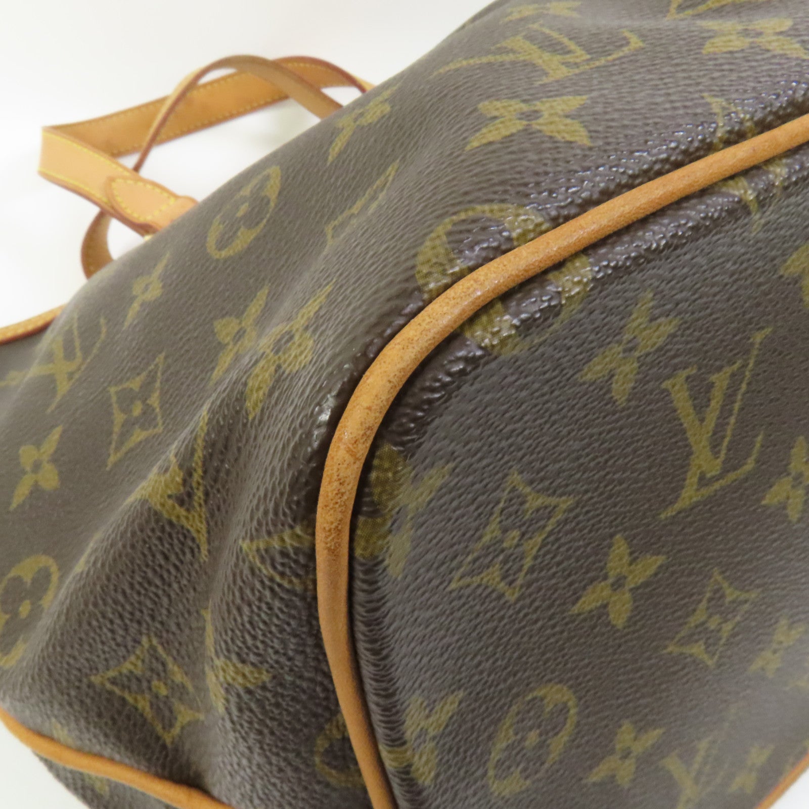 LOUIS VUITTON Monogram Palermo PM金扣手挽肩背兩用袋棕色