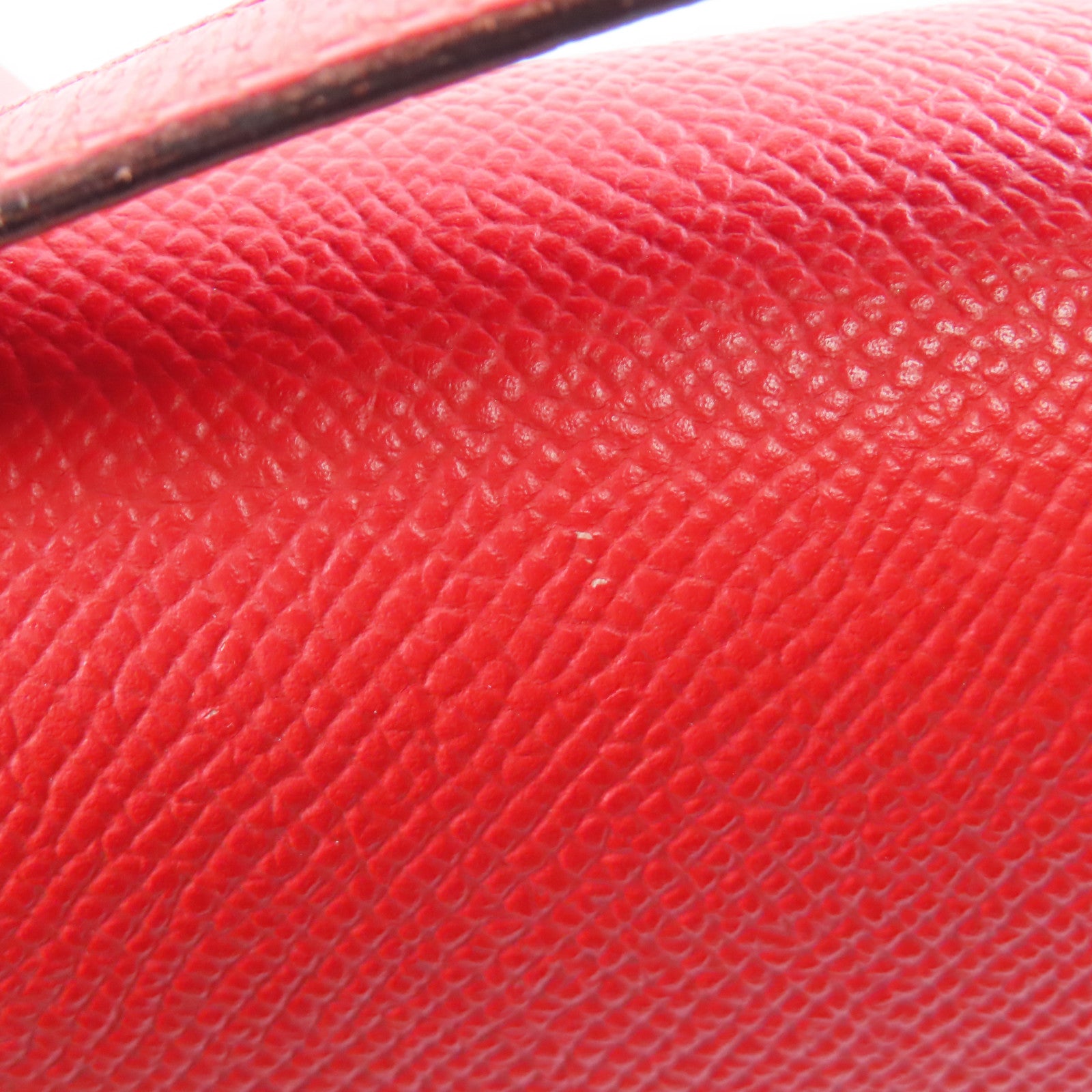 HERMES PHW Verrou 23 Shoulder Bag Veau Epsom Leather S3 Rouge de Coeur Red