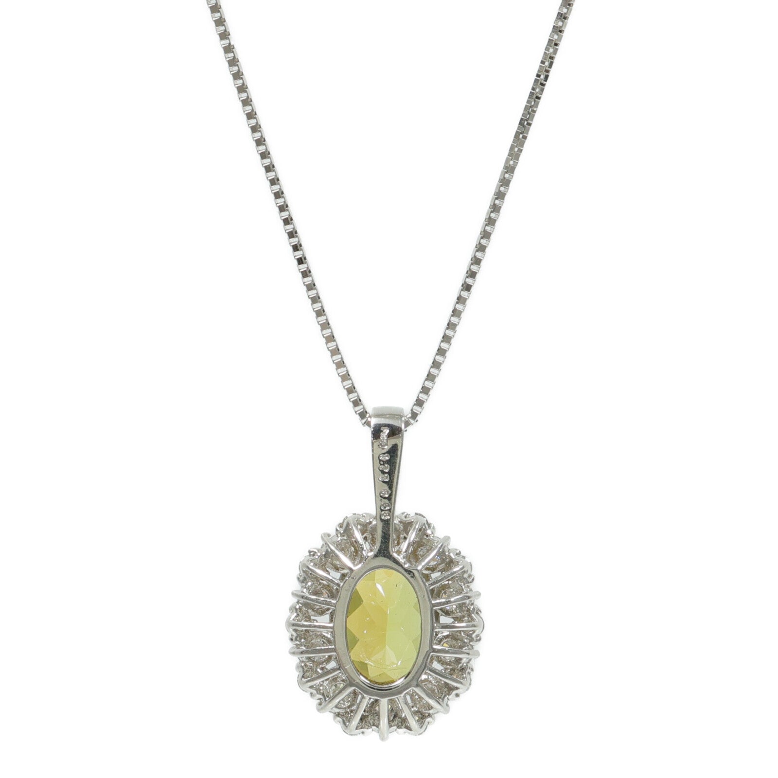 JEWELRY PT950/850鉑金Sphene Diamond Necklace榍石/鑽石項鍊