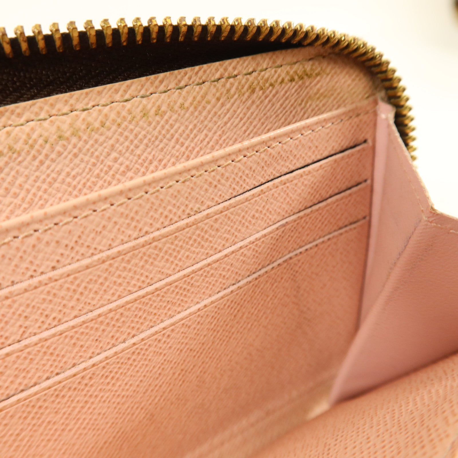 LOUIS VUITTON Damier Zipper Long Wallet金扣長錢包