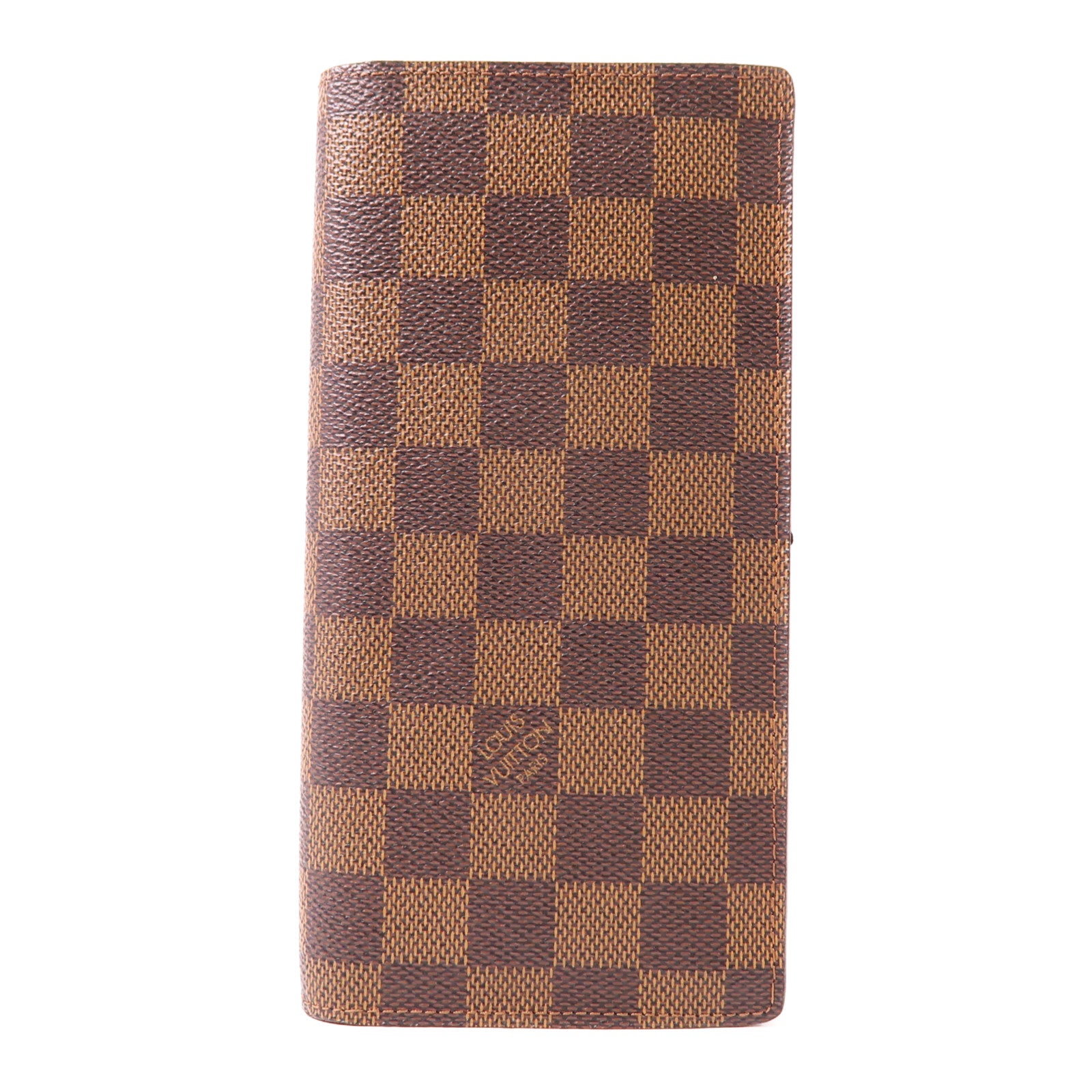 LOUIS VUITTON Damier Portefeuille Brazza金扣長錢包
