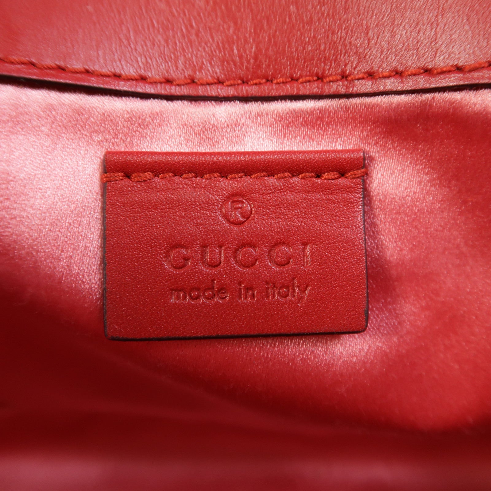 GUCCI 牛皮皮革Pearl Tiger Broadway手挽袋