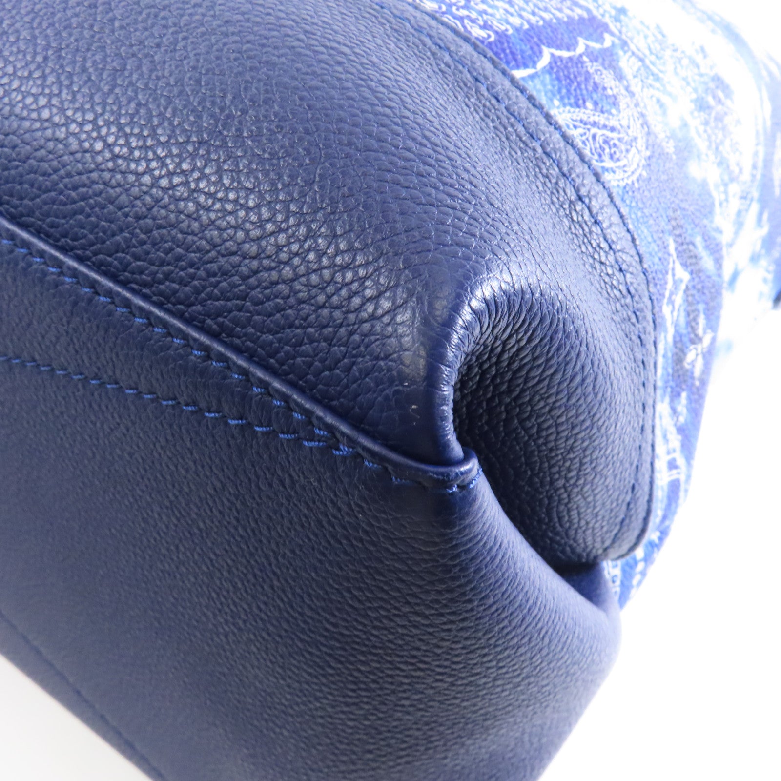LOUIS VUITTON Monogram Bandana Tote Journey銀扣手挽袋藍色