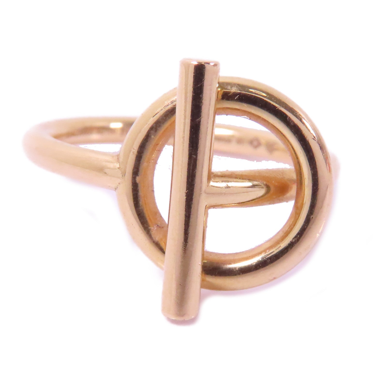 HERMES 18K玫瑰金Echappee Hermes#51/戒指US#6