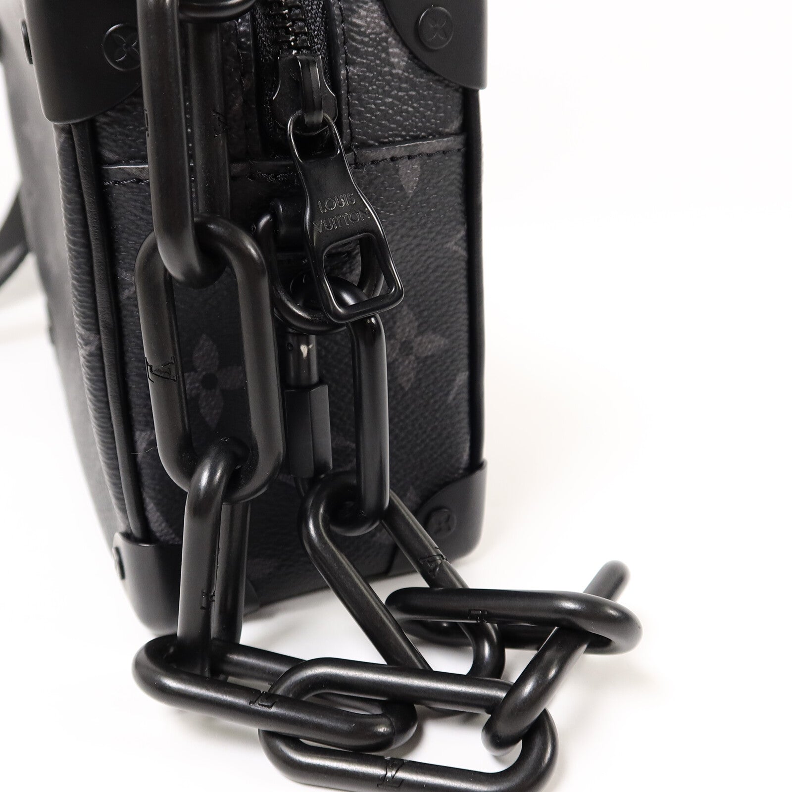 LOUIS VUITTON Monogram Eclipse Mini Soft Trunk肩背袋