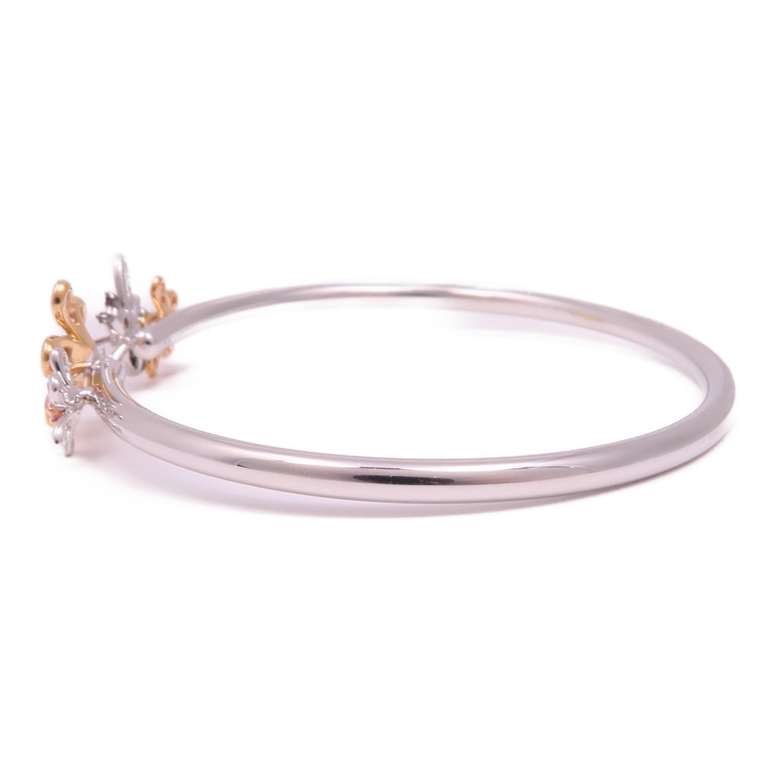 JEWELRY 18K白金/18K玫瑰金Diamond Bangle鑽石手鐲#15cm