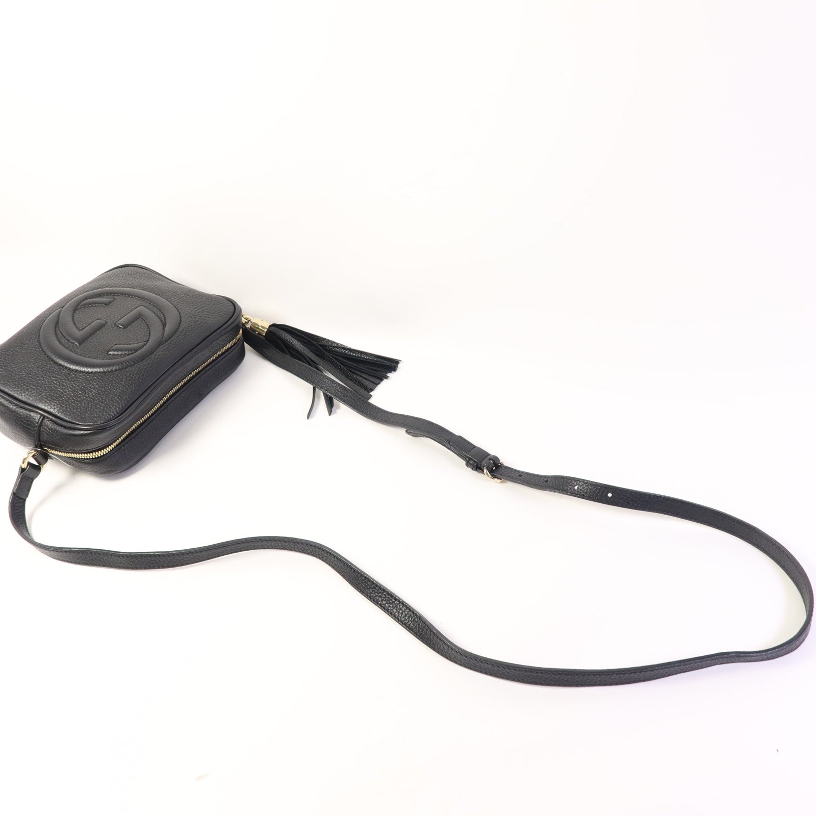 GUCCI 牛皮皮革Soho Disco金扣肩背袋