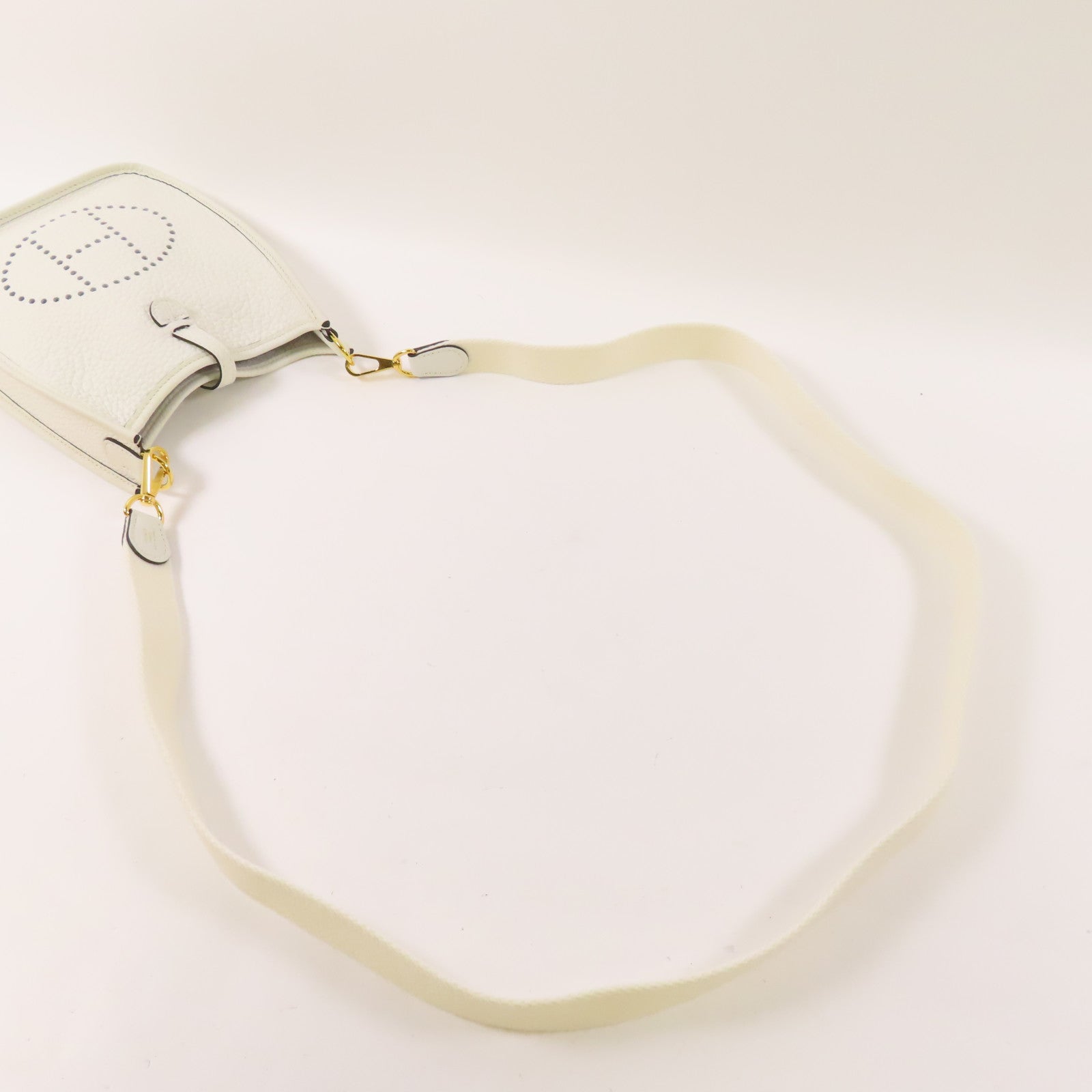 HERMES Clemence皮革Evelyne TPM金扣肩背袋